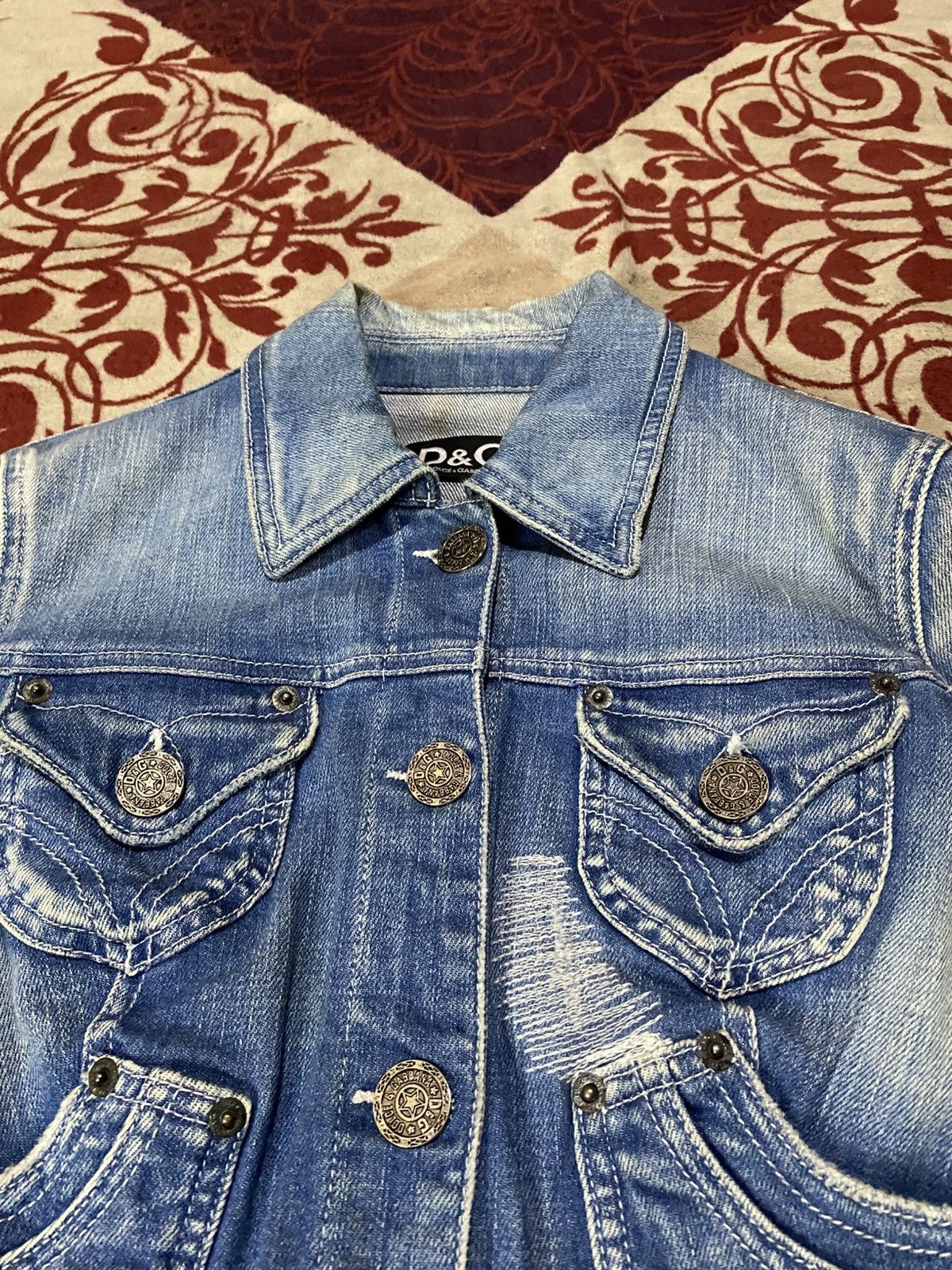 Dolce & Gabbana Dolce & Gabbana Denim Jacket Size S / US 4 / IT 40 - 5 Thumbnail