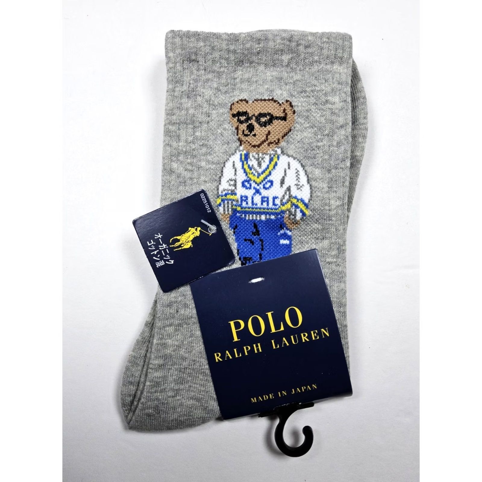 Ralph Lauren Polo Ralph Lauren Socks Men S Multicolor Cotton Blend Tennis Bear Japan Flaw Real RLTC Bear Dress Socks Size US S / EU 44-46 / 1 - 2 Thumbnail