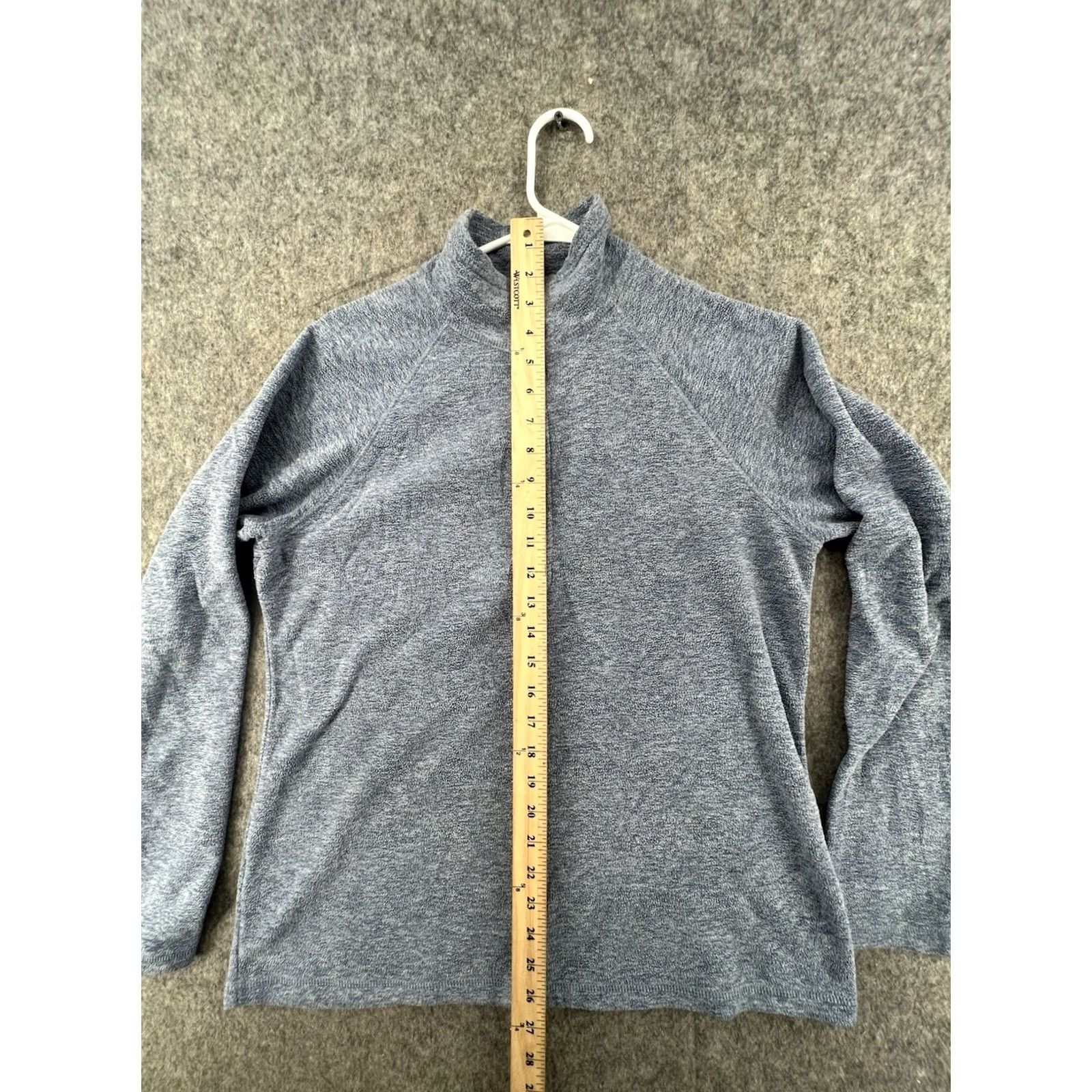 Eddie Bauer Eddie Bauer Pullover 1/4 Zip Fleece Jacket Blue Gray Woman’s M Outdoor Casual Shirt Category: Sweater Mens Women? Size M / US 6-8 / IT 42-44 - 3 Thumbnail