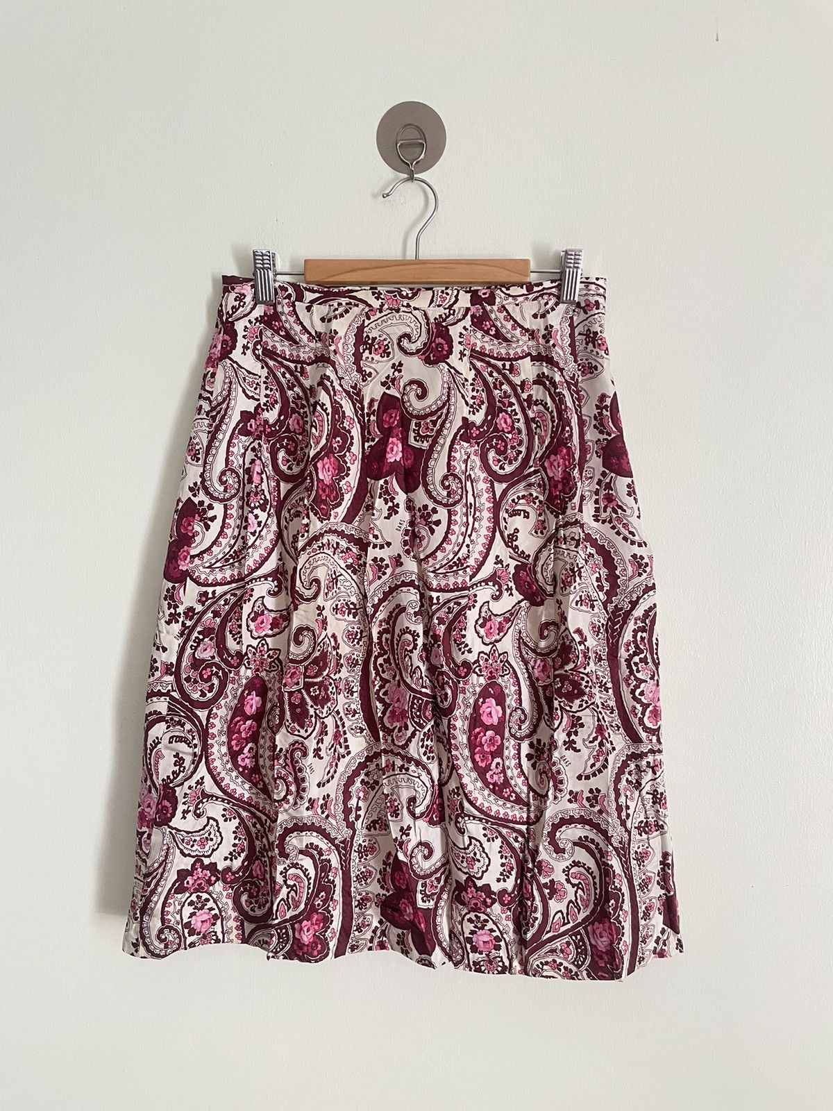 DAKS Daks London Paisley Skirt Size 28" / US 6 / IT 42 - 2 Thumbnail