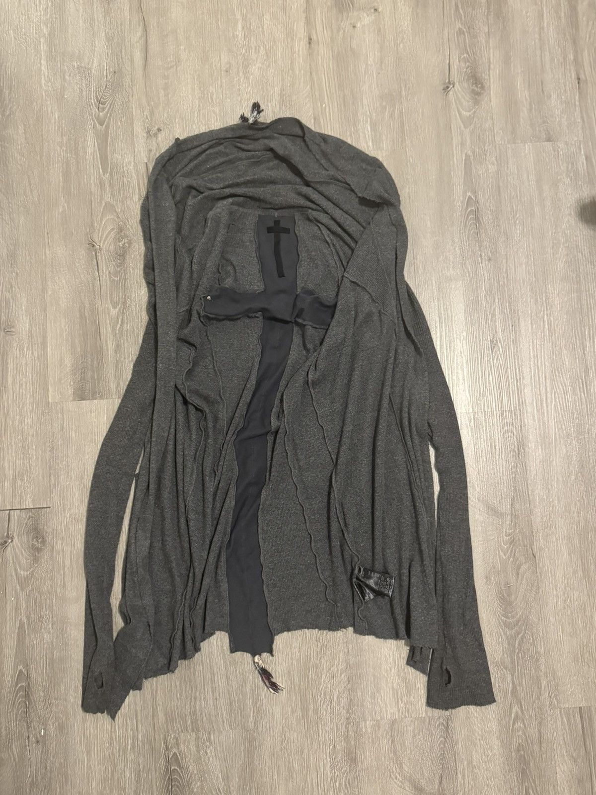 Le Grande Bleu (L.G.B.) L.G.B Back Cross Feather Cardigan | Grailed