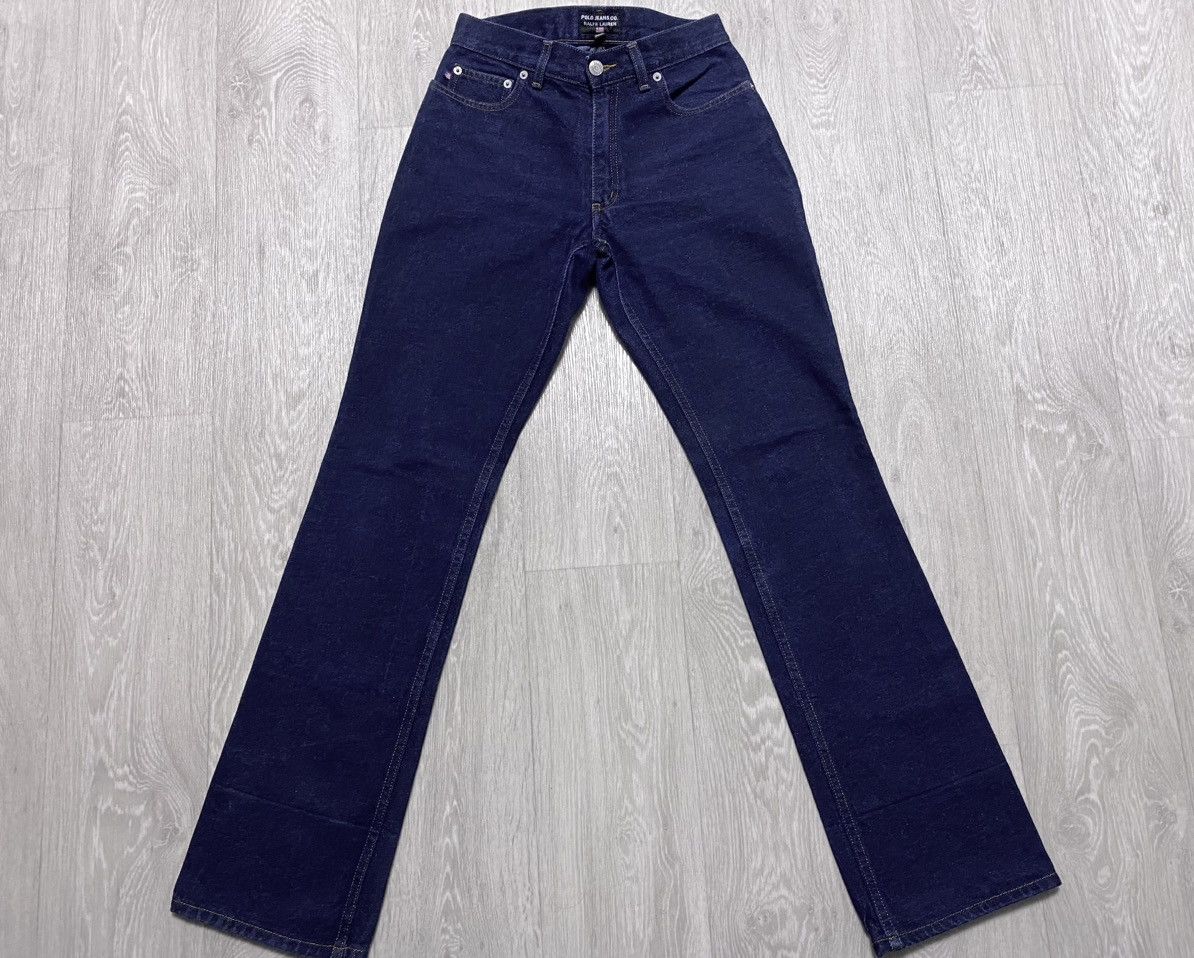 Polo Ralph Lauren Polo Jeans Co. Ralph Lauren Navy Thick Flared Jeans Denim Size 28" / US 6 / IT 42 - 2 Thumbnail