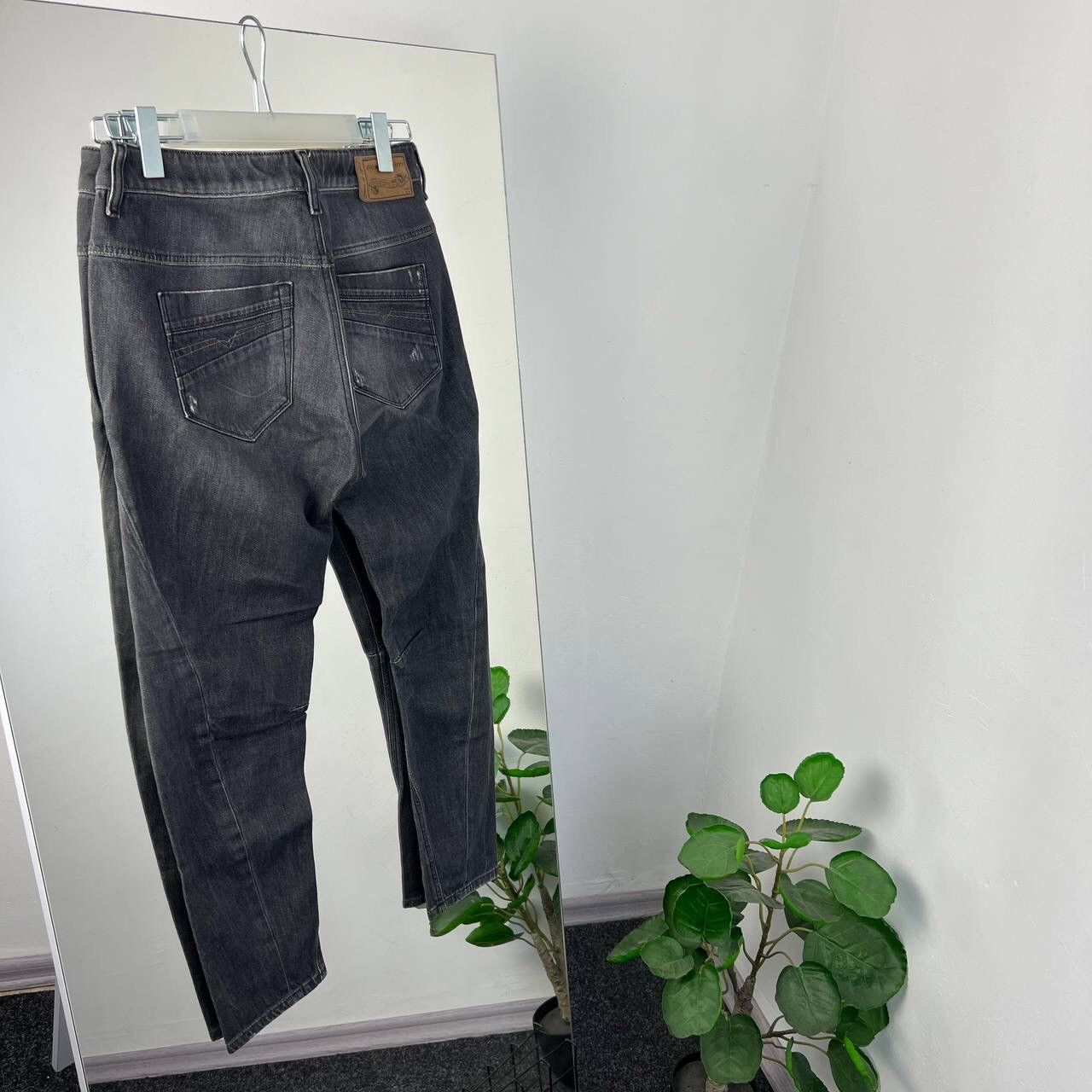 Diesel Y2k Diesel Denim Pants Distressed Baggy Dark Gray Vintage Size US 26 / EU 42 - 2 Thumbnail