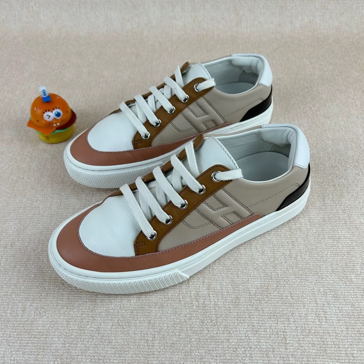 Hermes Hermes Color-block Skate Shoes K69 Size US 7 / IT 37 - 1 Thumbnail
