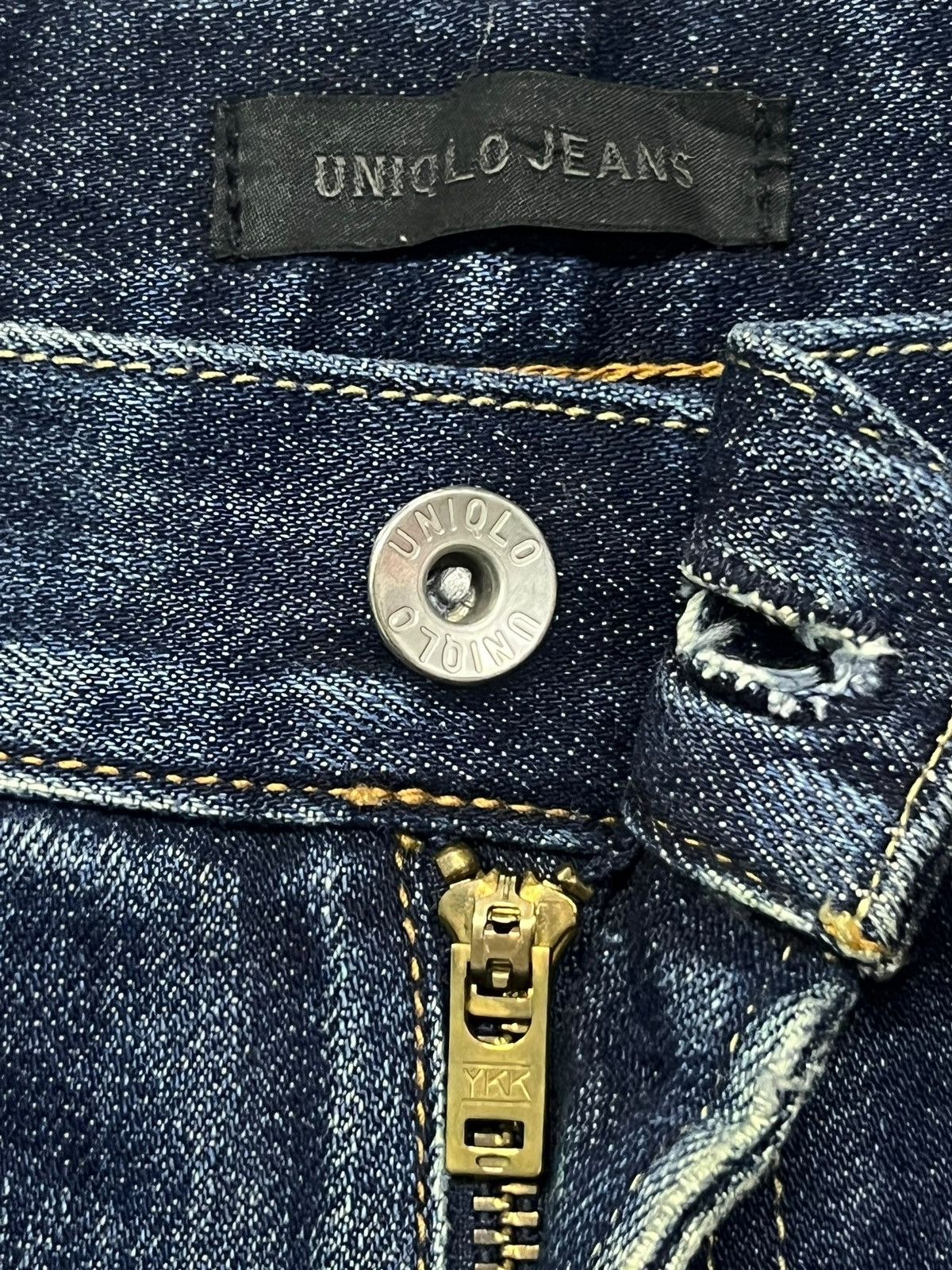 Uniqlo Vintage Uniqlo Japan - Faded Wash, Distressed Denim Size US 33 - 9 Thumbnail