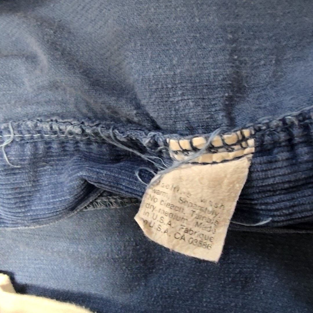 Vintage Vintage Dakota Corduroy Pants Blue Straight Leg W36 70s Size US 36 / EU 52 - 11 Thumbnail