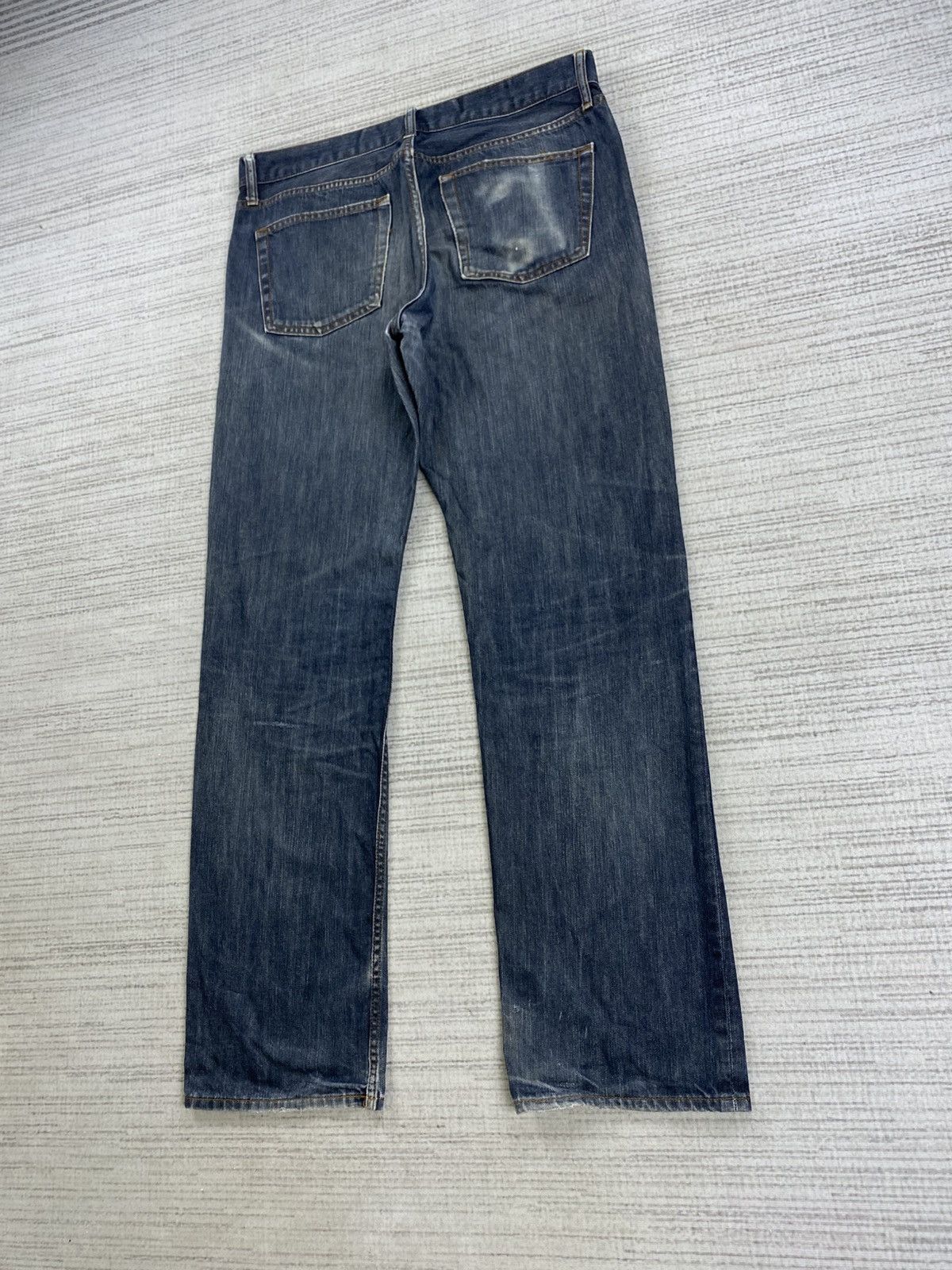 Japanese Brand × Uniqlo × Vintage Vintage Uniqlo Japan Regular Fit Straight Denim Jeans Size US 35 - 6 Thumbnail