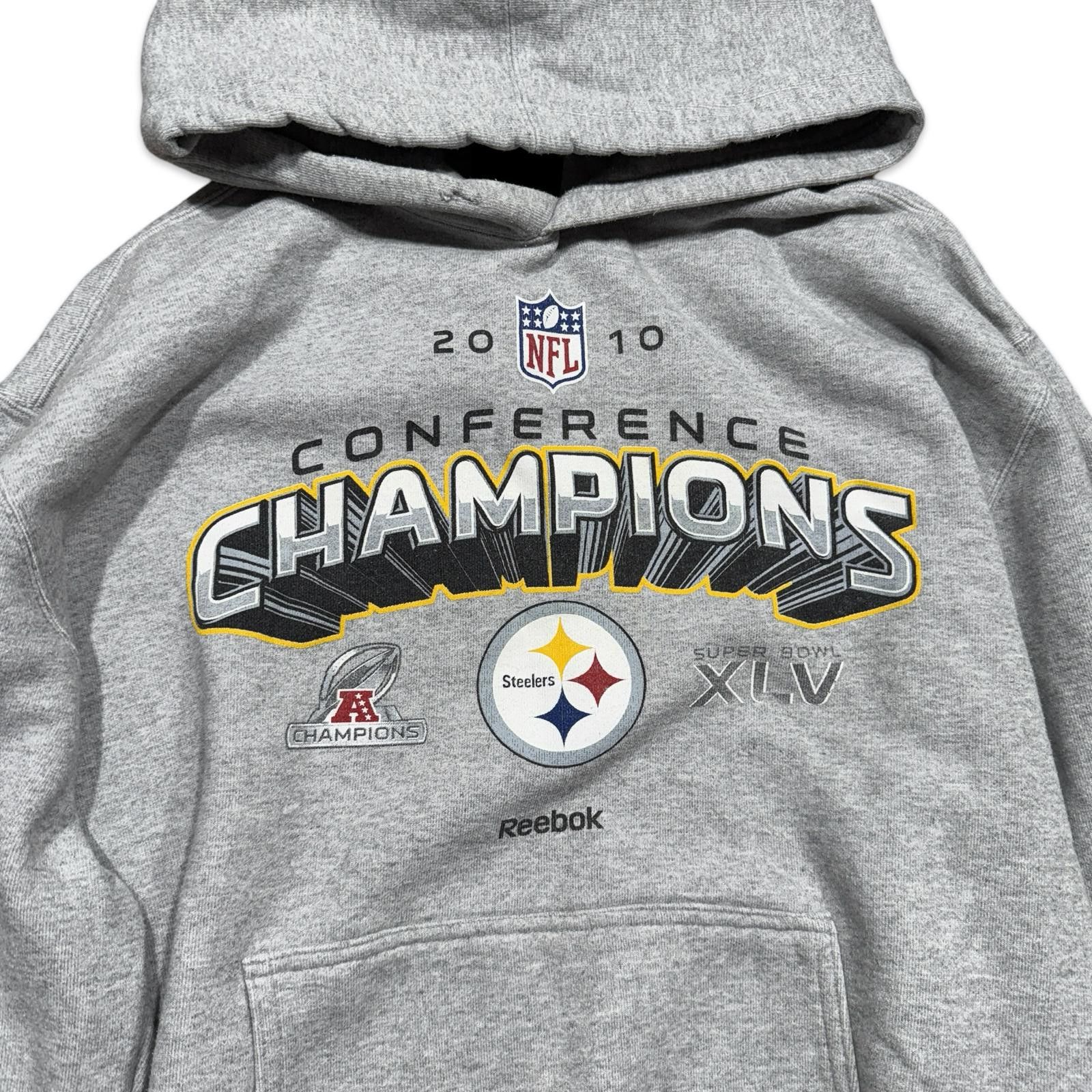 Reebok Reebok Y2K Steelers Conference Champions Heavyweight Hoodie Size US L / EU 52-54 / 3 - 3 Thumbnail
