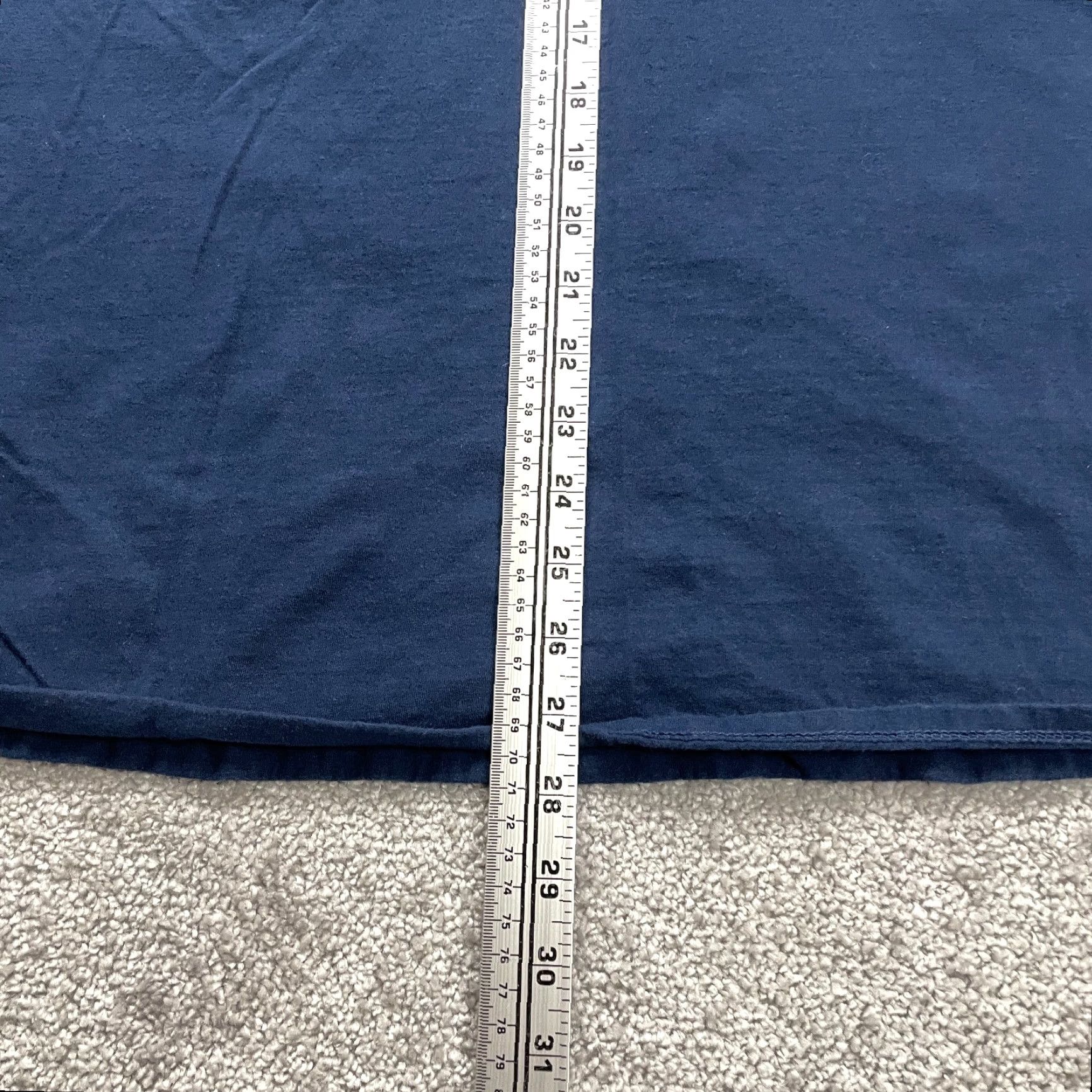 Fruit Of The Loom Fruit Of The Loom Basic Crew Neck T-Shirt Mens 2XL Navy Blue Casual Classic Outdoor Cotton Size US XXL / EU 58 / 5 - 7 Thumbnail