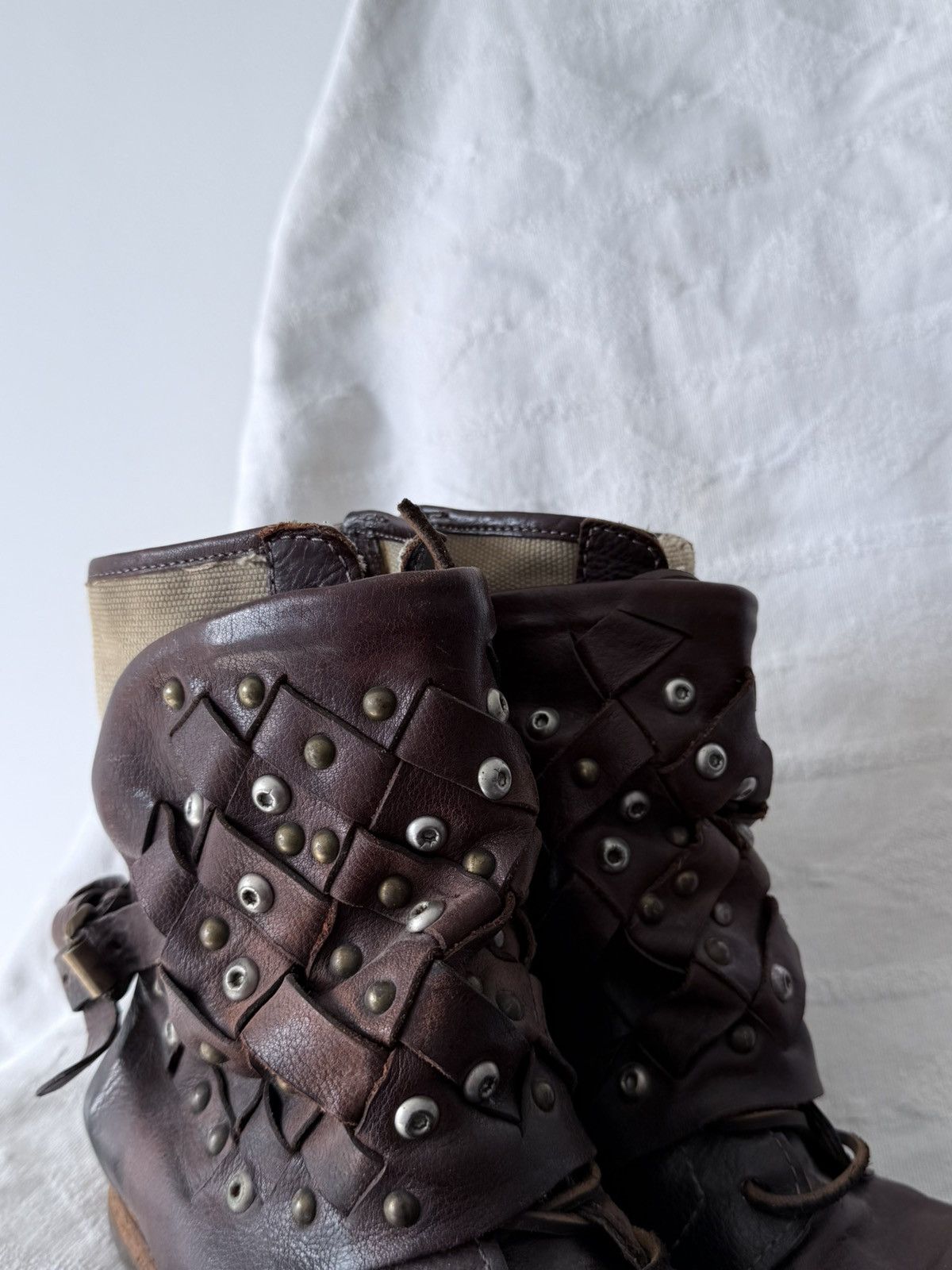 A.S.98 Avant Garde A.S. 98 14th Addiction Style Leather Boots Size US 6 / EU 39 - 4 Thumbnail