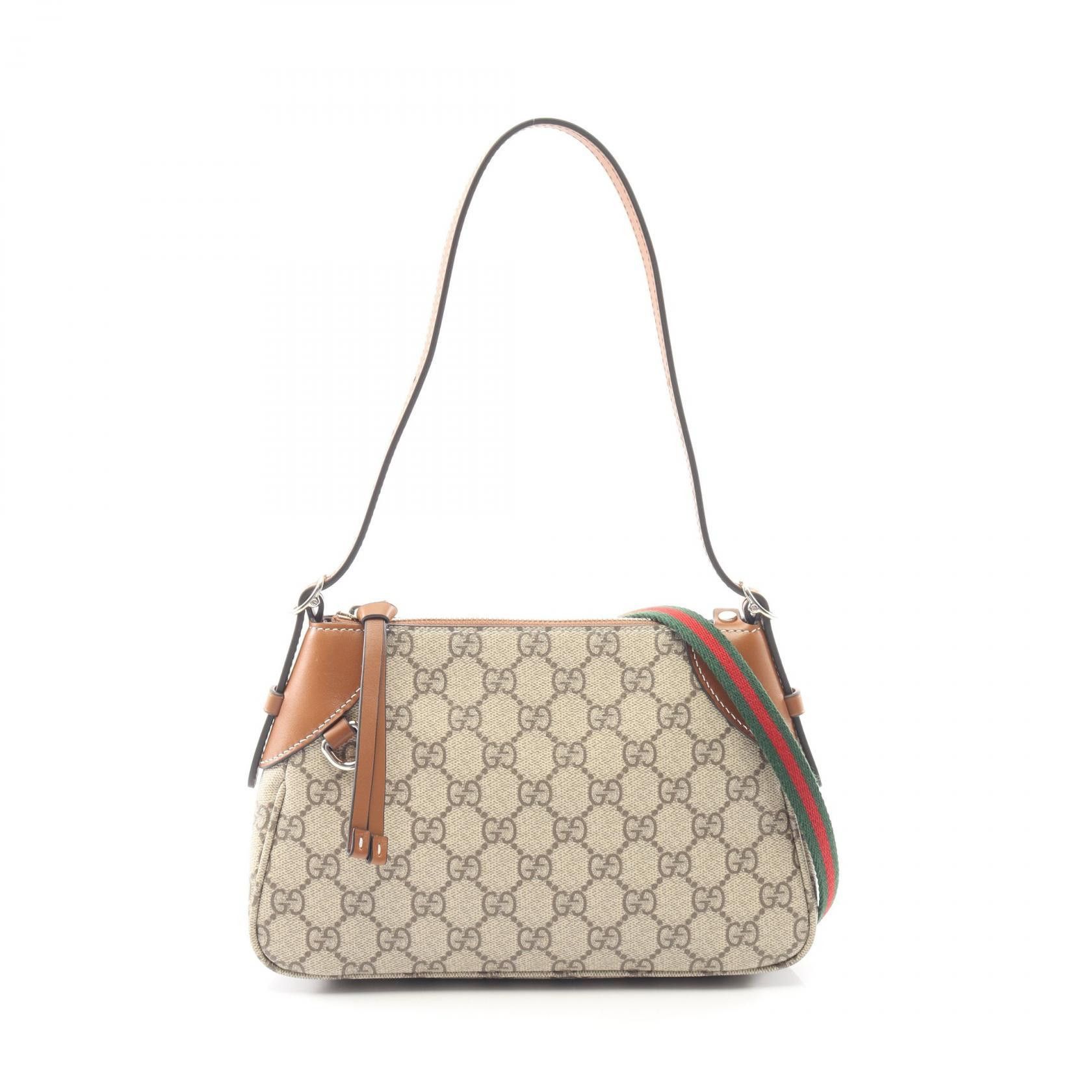 Gucci Gucci Gucci GG Emblem PVC Coated Canvas Leather Shoulder Bag Plastic / Synthetic Shoulder Bag 815218 DUTY FREE for USA Size ONE SIZE - 1 Thumbnail