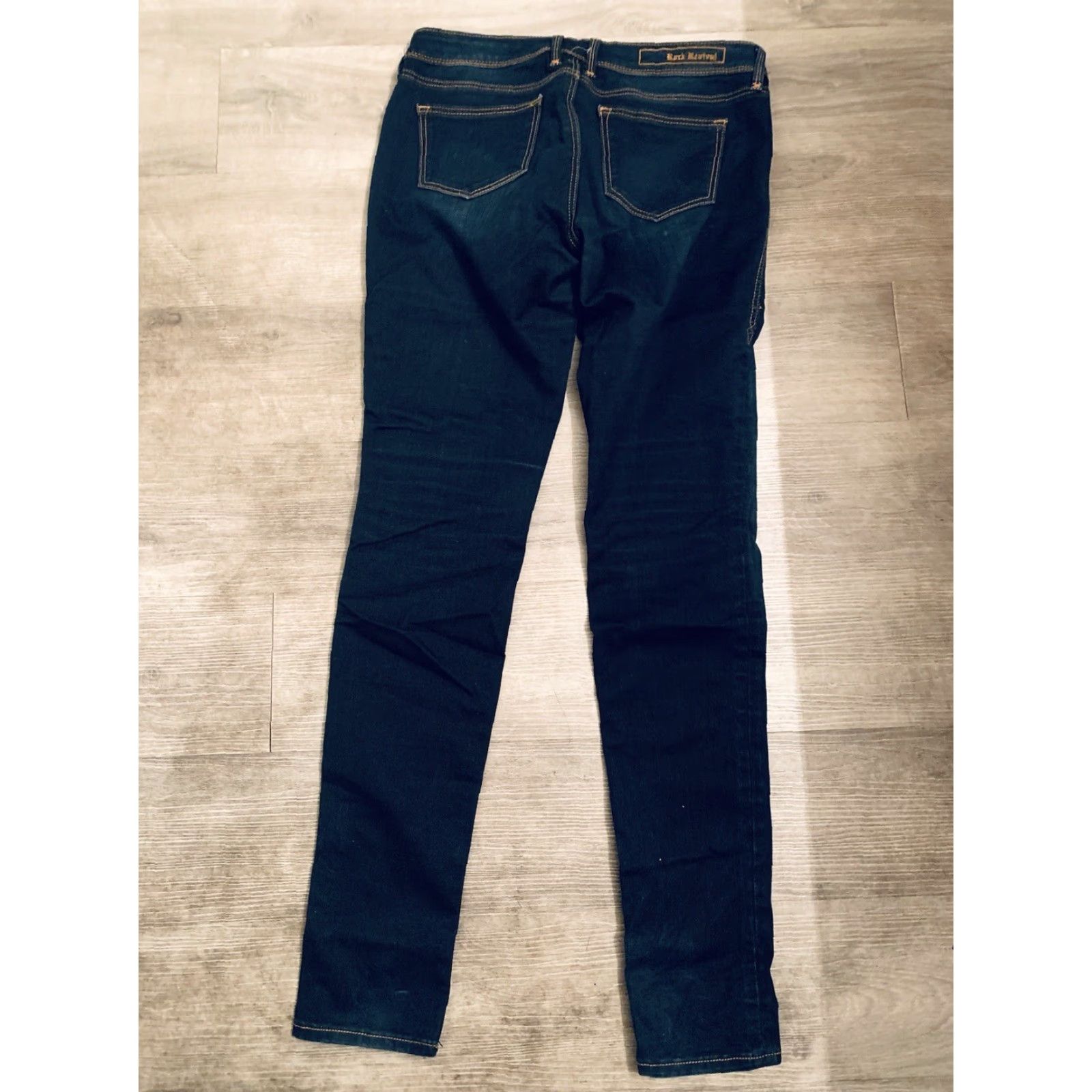 Vintage Rock Revival Rock Carla Dark Wash Legging Size 28 Inseam 29 Jeans Women Regular Cotton Elastin Denim Pockets Rock Theme 90s? Size 28" / US 6 / IT 42 - 4 Thumbnail