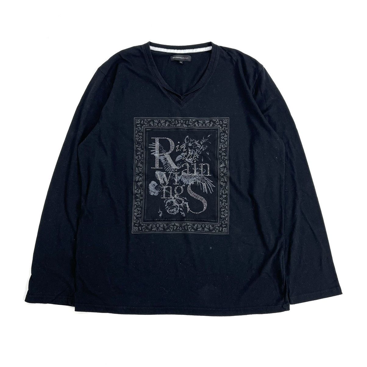 14th Addiction × If Six Was Nine × Japanese Brand Y2K Semantic Design Poem Grunge Punk Gothic Long Sleeve Size US L / EU 52-54 / 3 - 1 Thumbnail