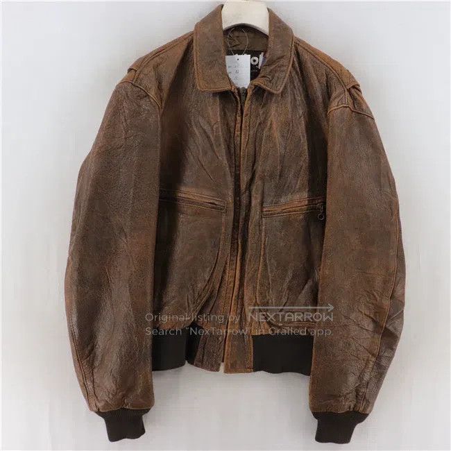 Schott VINTAGE Schott Bros Rancher Jacket Leather Sz 40 Brown USA