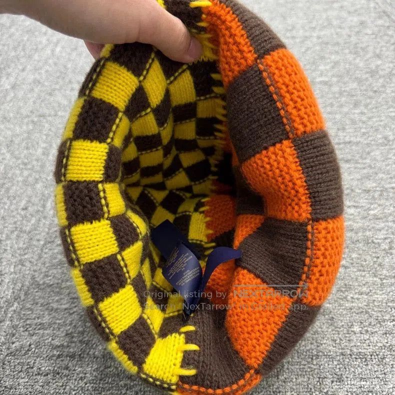 Louis Vuitton Louis Vuitton Pharrell Checkerboard Knit Beanie . Size ONE SIZE - 5 Thumbnail