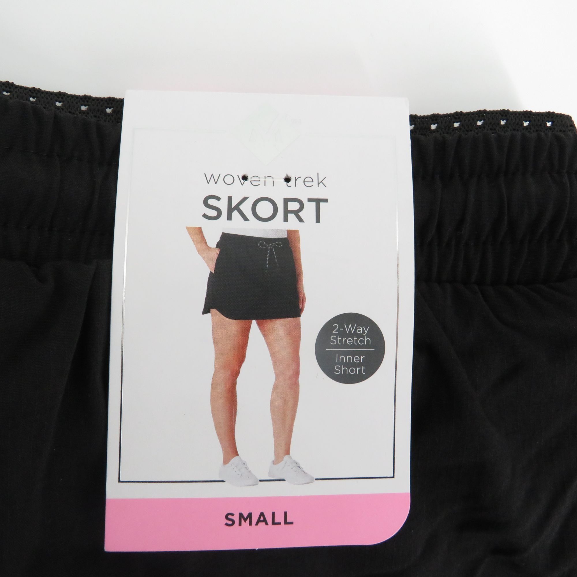 Other Members Mark Trek Skort Small Black 2-Way Stretch Elastic Wa Size 29" - 3 Thumbnail