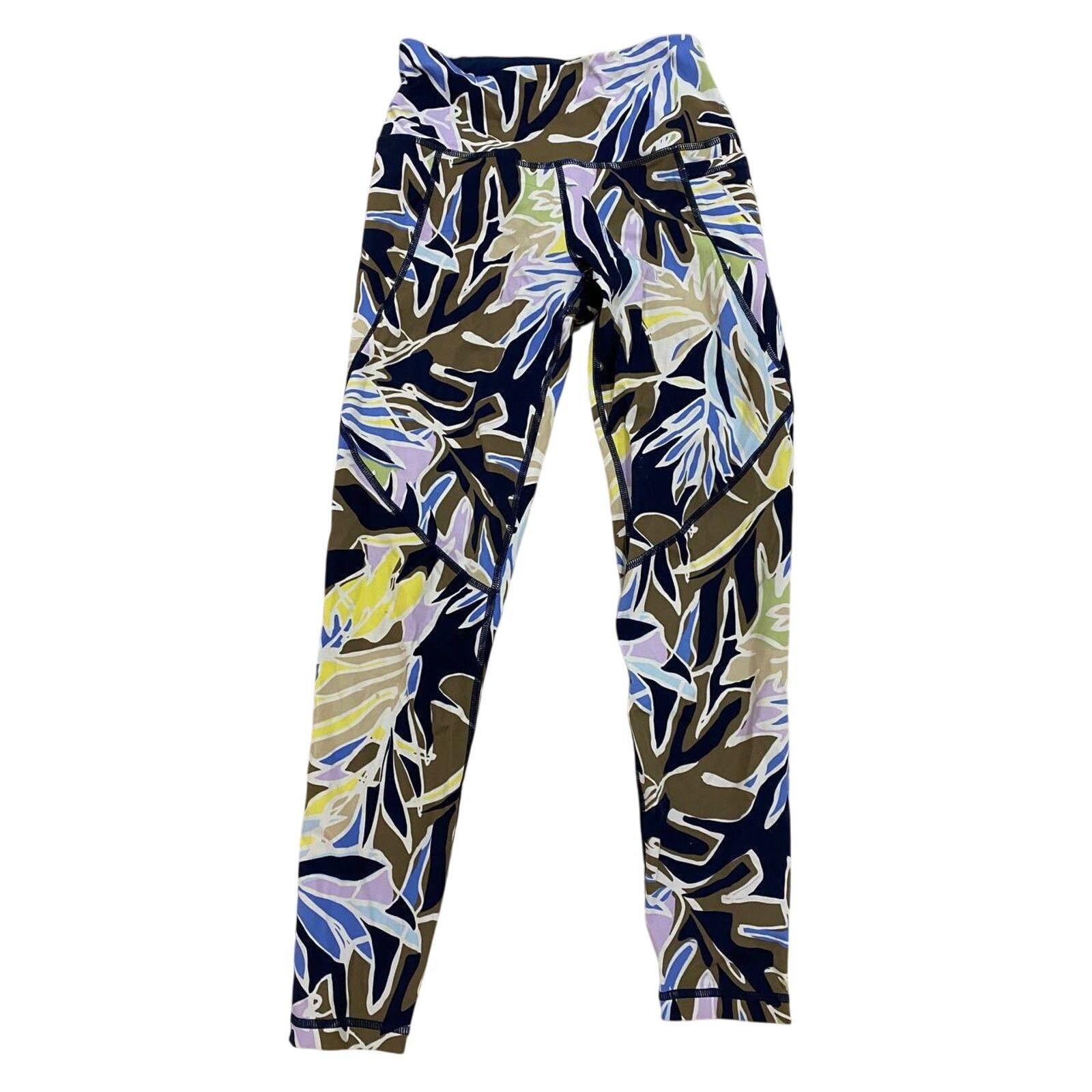Sweaty Betty Sweaty Betty Leggings-Multicolor Print XXS A000107 Size 26" / US 2 / IT 38 - 1 Thumbnail