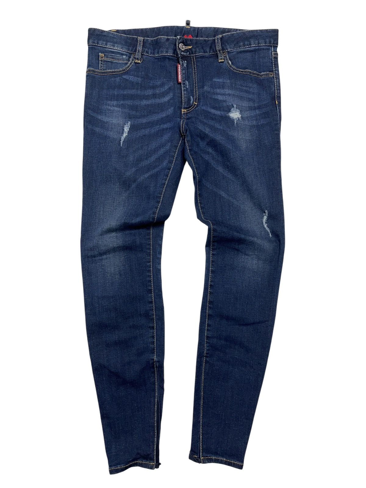 Dsquared2 Dsquared2 Medium Waist Twiggy Jeans Skinny Distressed Size 28" / US 6 / IT 42 - 1 Thumbnail