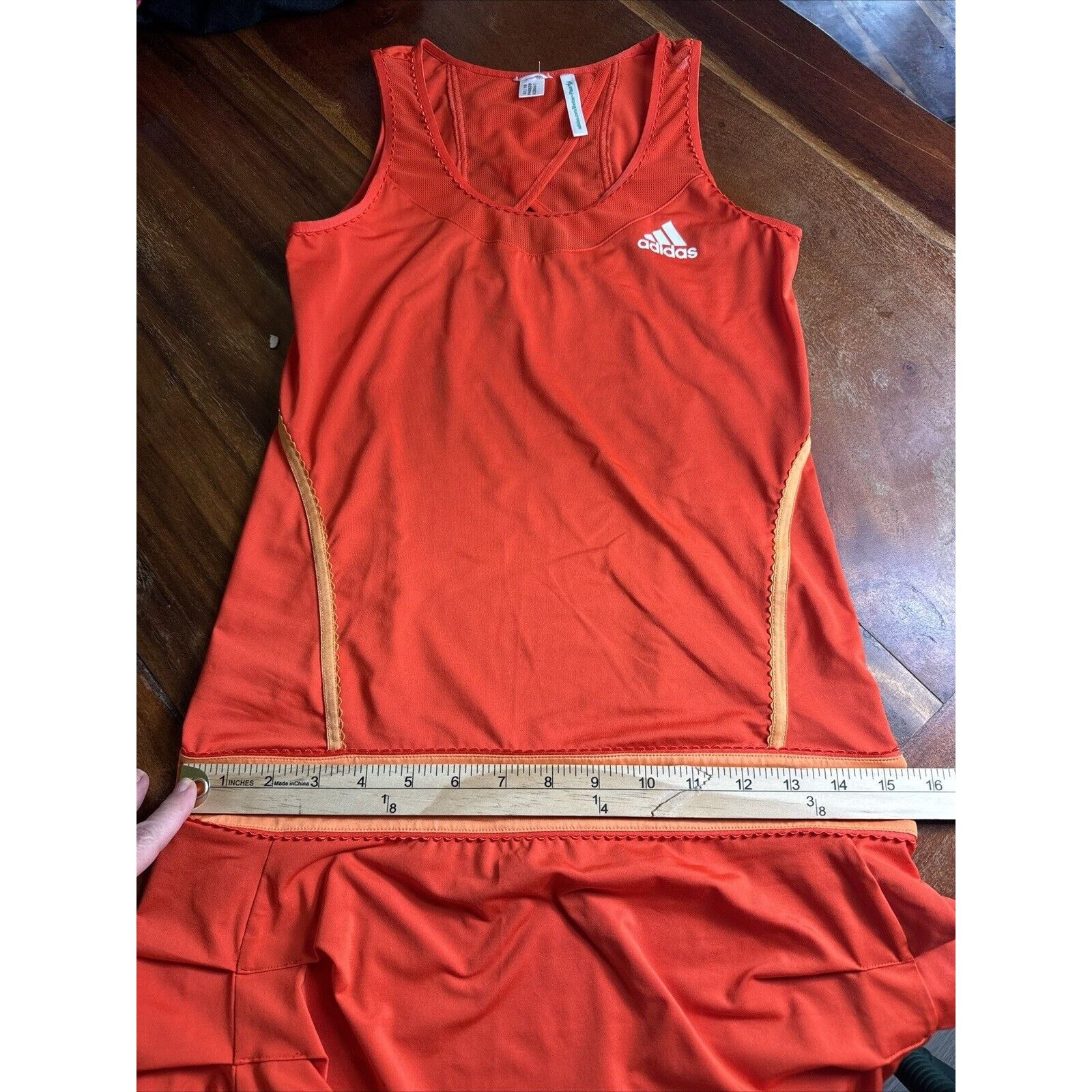 Adidas Adidas Orange Adilibria Ana Ivanovic Tennis Dress Small Size S / US 4 / IT 40 - 11 Thumbnail