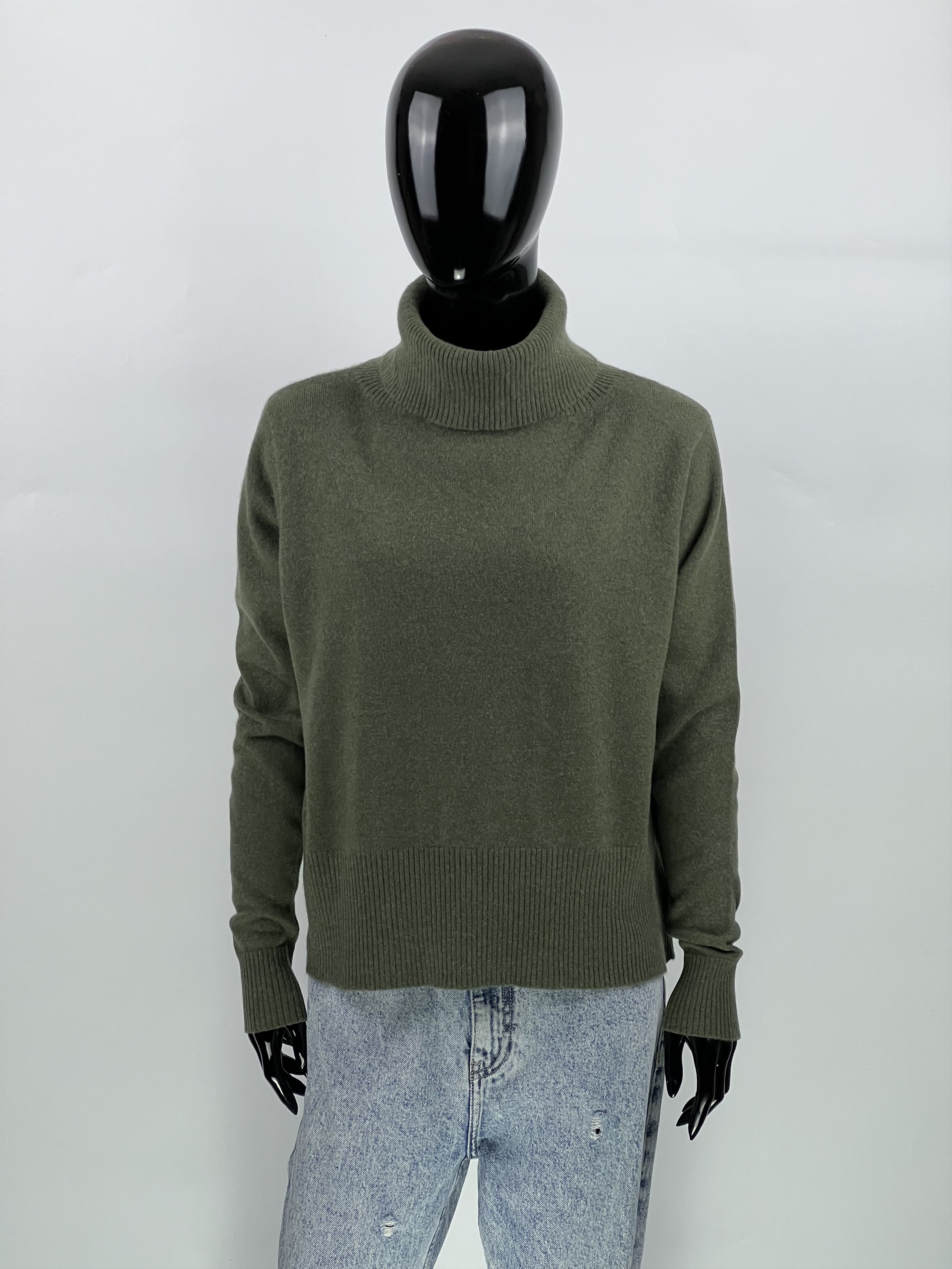 Designer Denner London 100% Cashmere Turtleneck Sweater Size M/L Size M / US 6-8 / IT 42-44 - 1 Thumbnail