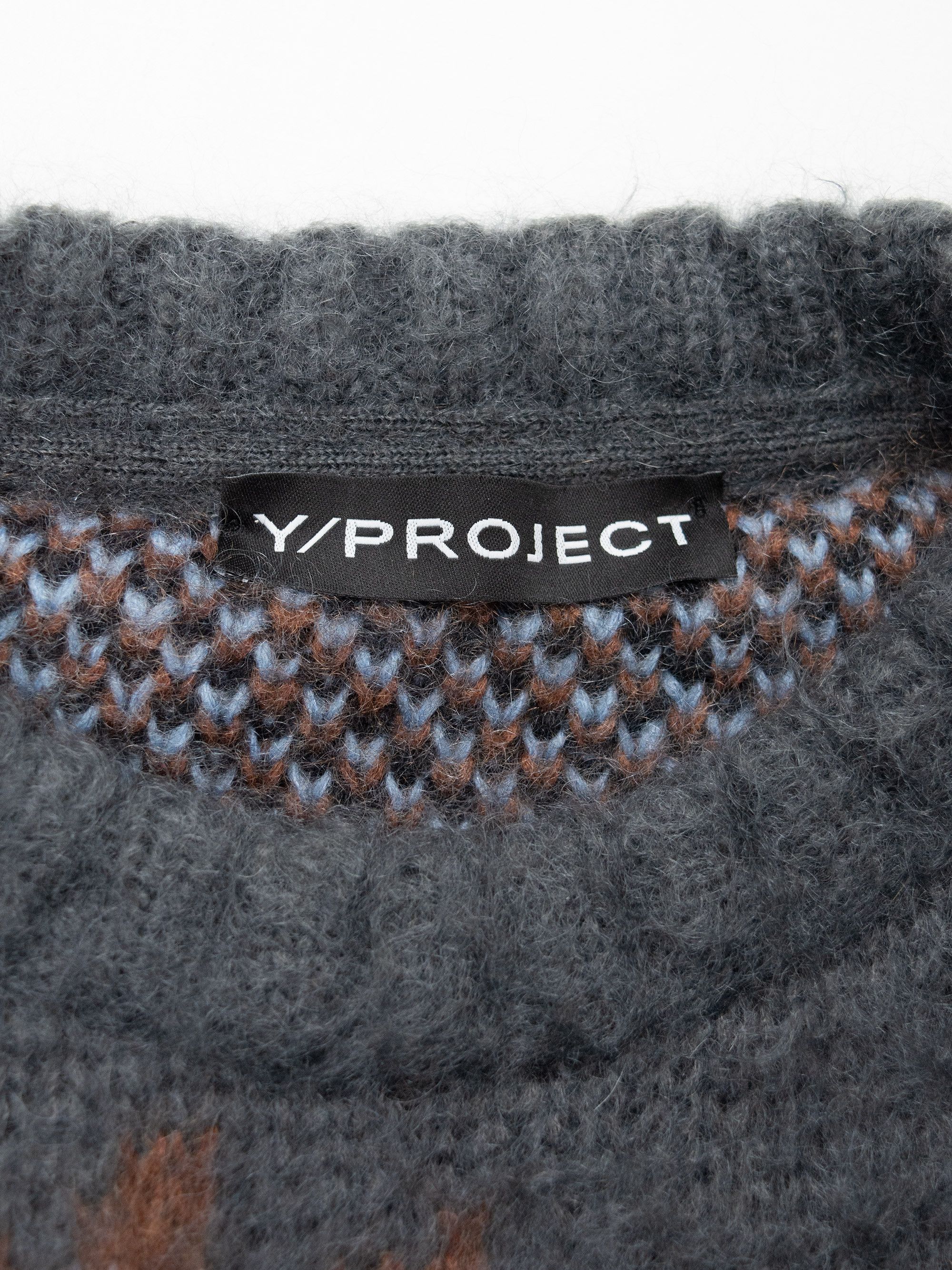 Y/Project Y/Project A/W 2019 sample oversized jacquard mohair sweater Size US XS / EU 42 / 0 - 6 Thumbnail