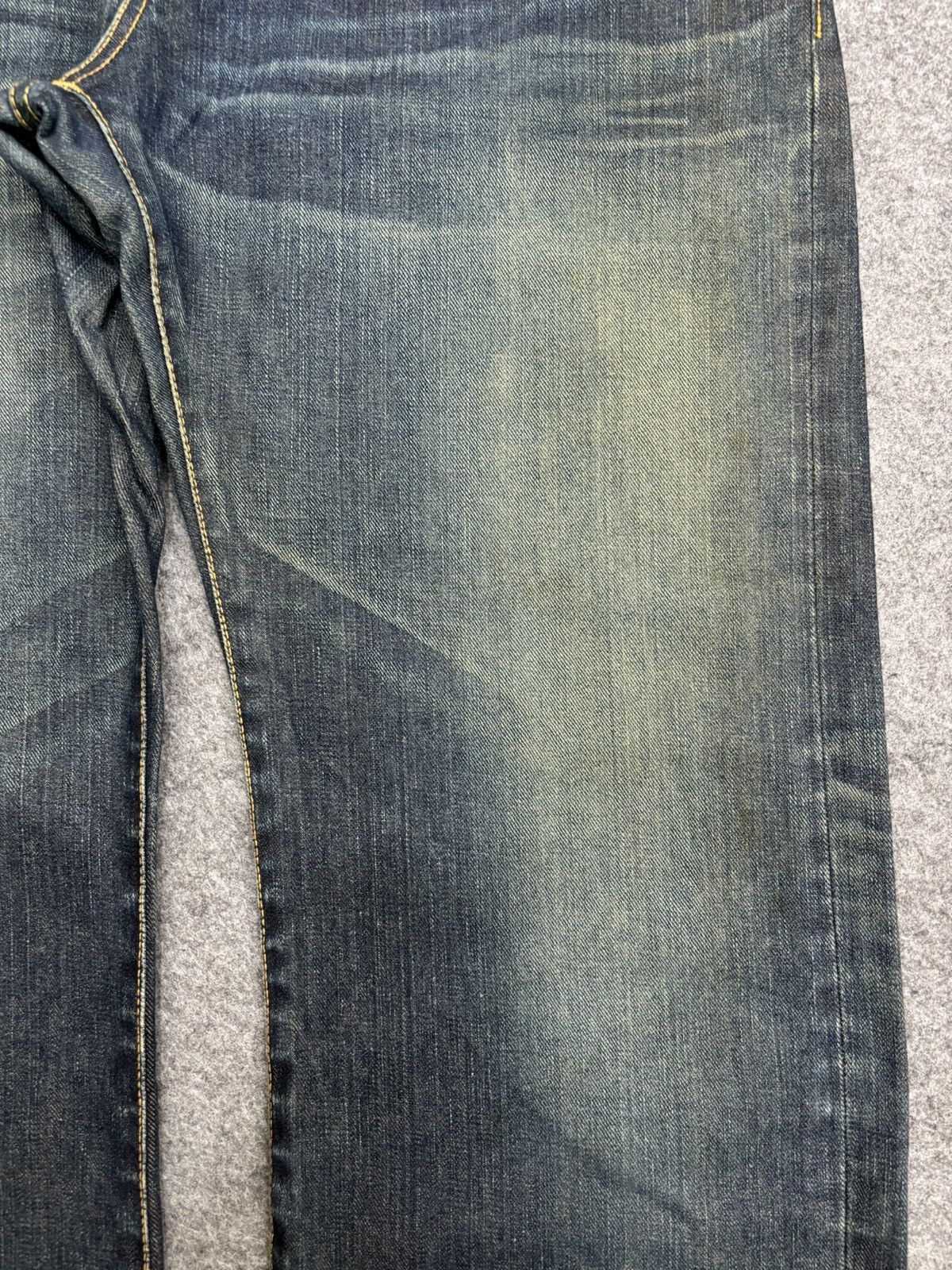Designer 💥Artisanal💥NaMiNoRiTaTsujin Japanese Designer Denim F554 Size US 37 - 7 Thumbnail