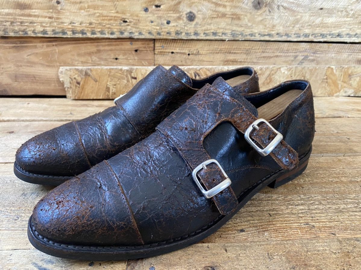 Allen Edmonds Allen edmond distressed double monk leather shoes sz10.5D Size US 10.5 / EU 43-44 - 16 Thumbnail