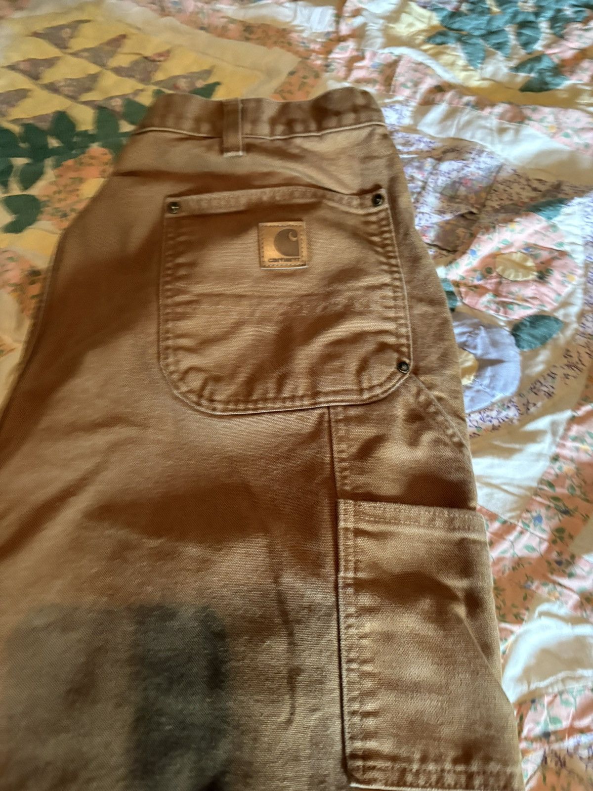 Carhartt double-knee carpenter work pants in a classic "brown duck" Size US 40 / EU 56 - 5 Thumbnail