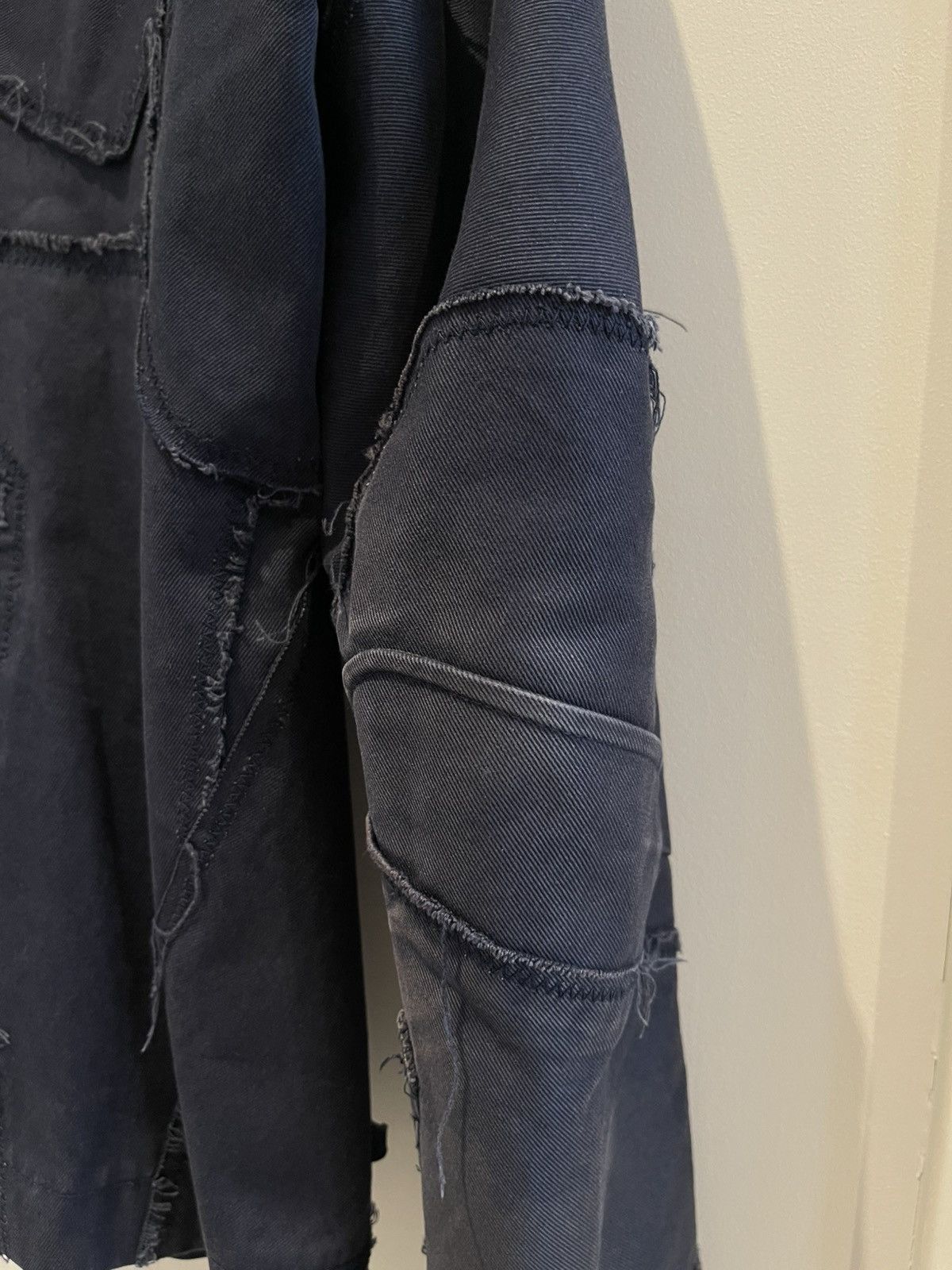 Kolor Kolor SS11 Navy Raw Edges Reconstructed Blazer Size US S / EU 44-46 / 1 - 21 Thumbnail