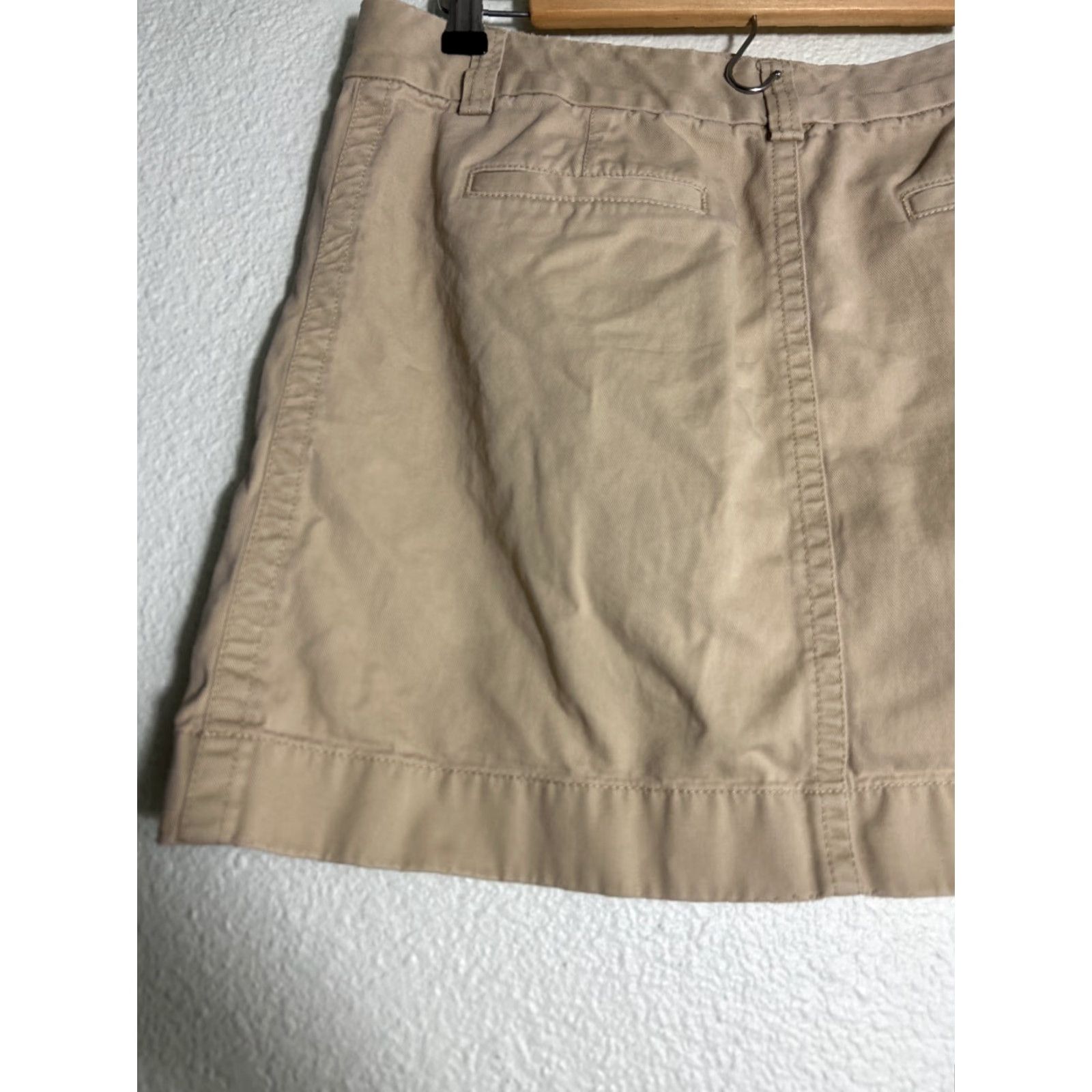 J.Crew J.CREW Skirt Women Regular Size 10 Beige Cotton Mini Short 32x16 Flaw Clasp Missing Size 32" / US 10 / IT 46 - 7 Thumbnail