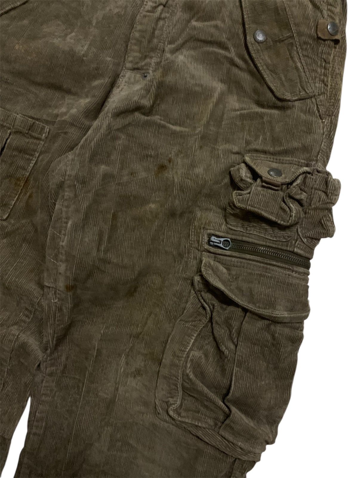 Polo Ralph Lauren 💥Vtg Polo Ralph Lauren Corduroy Tactical Cargo Pant Size US 31 - 2 Thumbnail