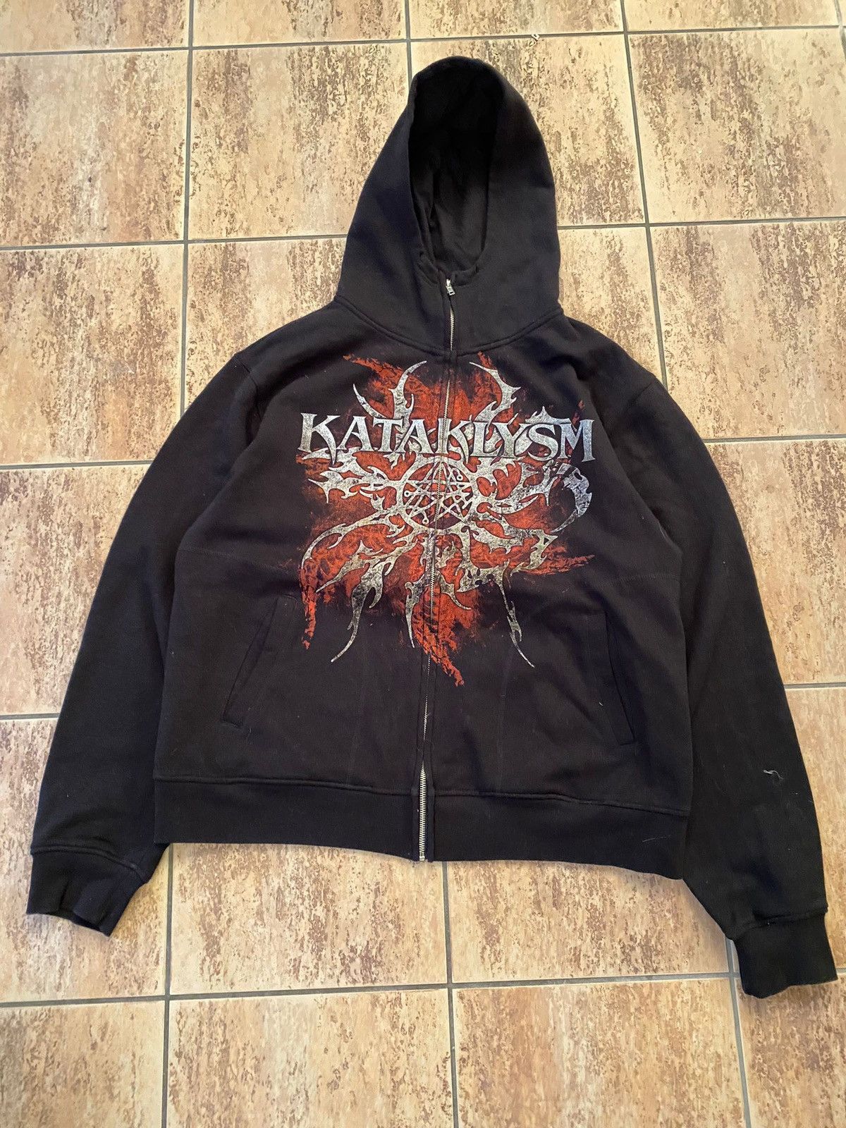 Band Tees × Vintage Kataklysm Band Zipper HoodieUnisex Size Rare Hype Vintage Size US XXL / EU 58 / 5 - 2 Thumbnail