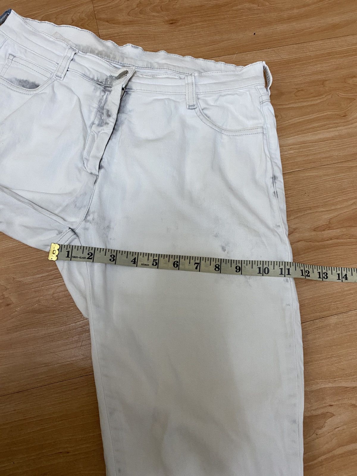 Maison Margiela Maison Margiela Distressed White Denim Jeans very rare Size US 29 - 17 Thumbnail