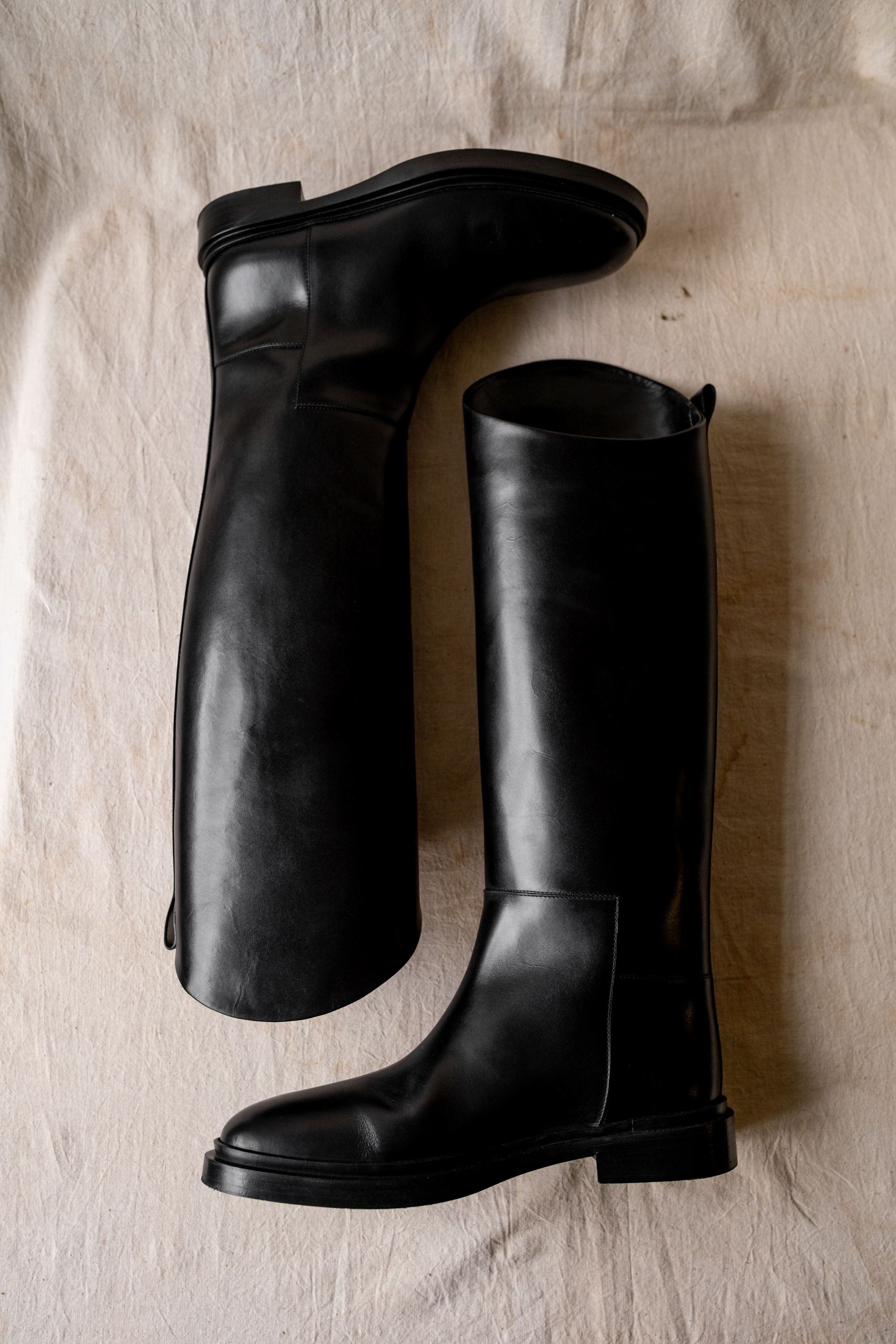 Jil Sander Jil Sander Leather Riding Tall Boots Size US 9.5 / IT 39.5 - 5 Thumbnail