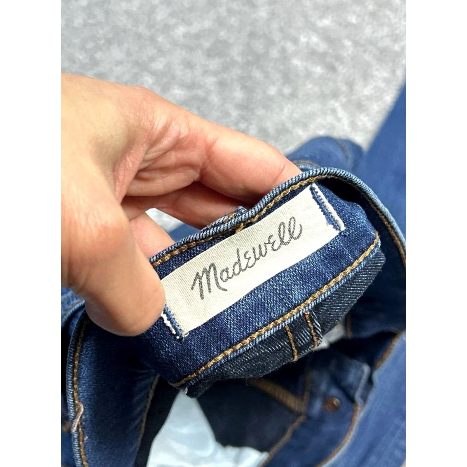 Madewell Madewell Roadtripper Jeans Womens 28 Blue Denim Logo Mid Rise Skinny Leg 28x28 Size 28" / US 6 / IT 42 - 7 Thumbnail