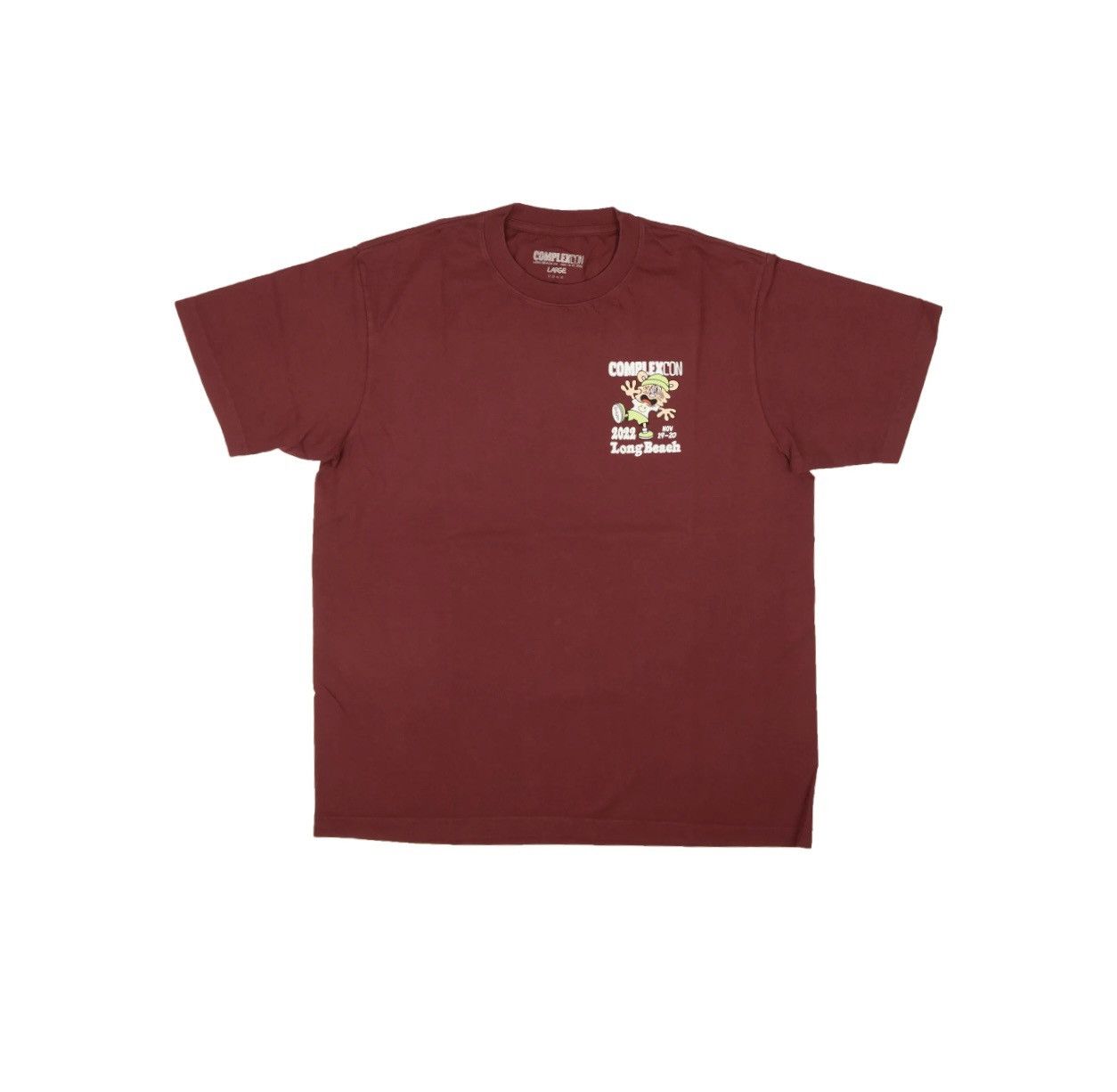 Complex Complexcon Verdy Tee Burgundy Size L Size US L / EU 52-54 / 3 - 1 Thumbnail