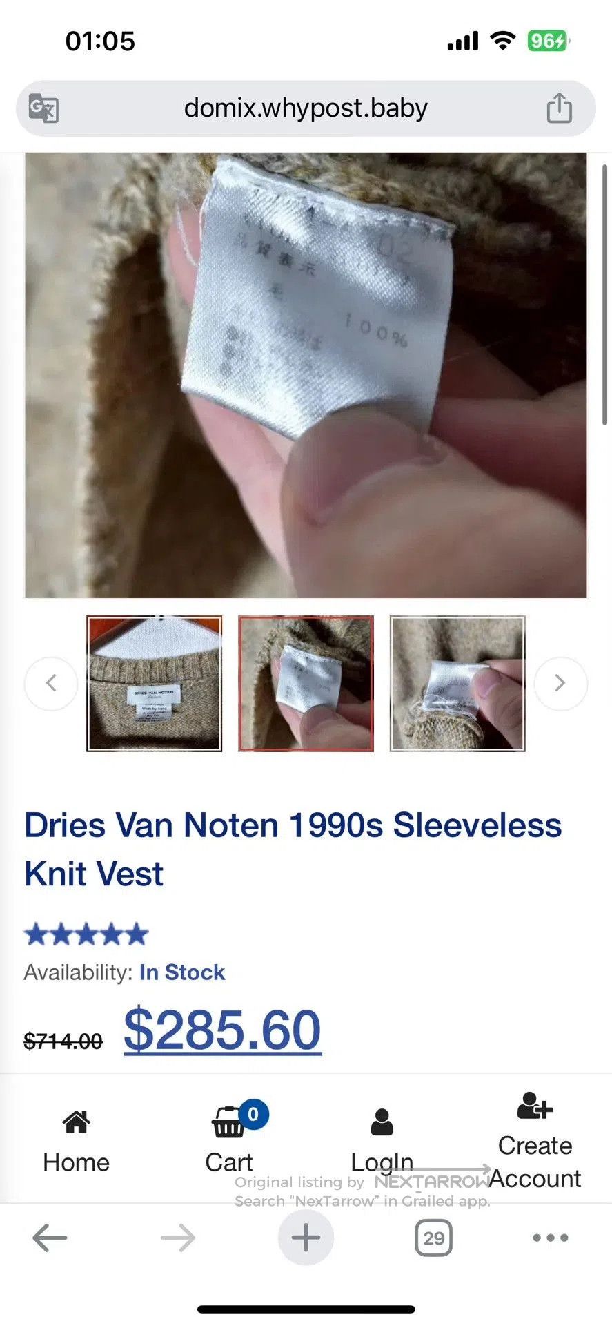Dries Van Noten Dries Van Noten 1990s Sleeveless Knit Vest. Size US M / EU 48-50 / 2 - 5 Thumbnail
