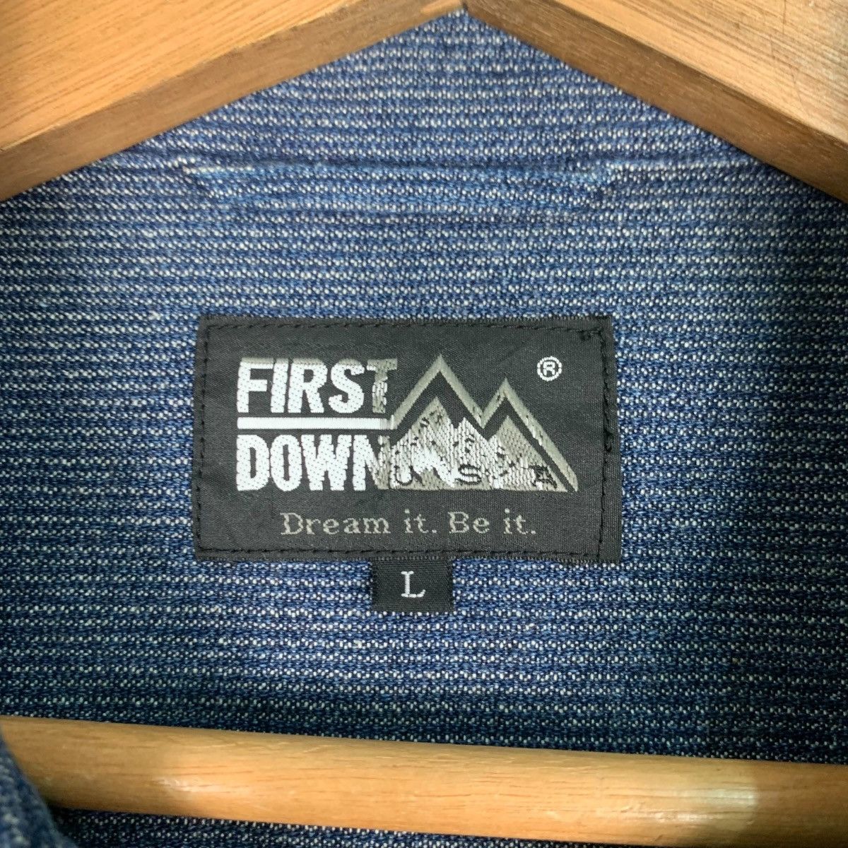 Japanese Brand FIRST DOWN Triumph Denim Casual Jacket #0884-C39 Size US L / EU 52-54 / 3 - 16 Thumbnail