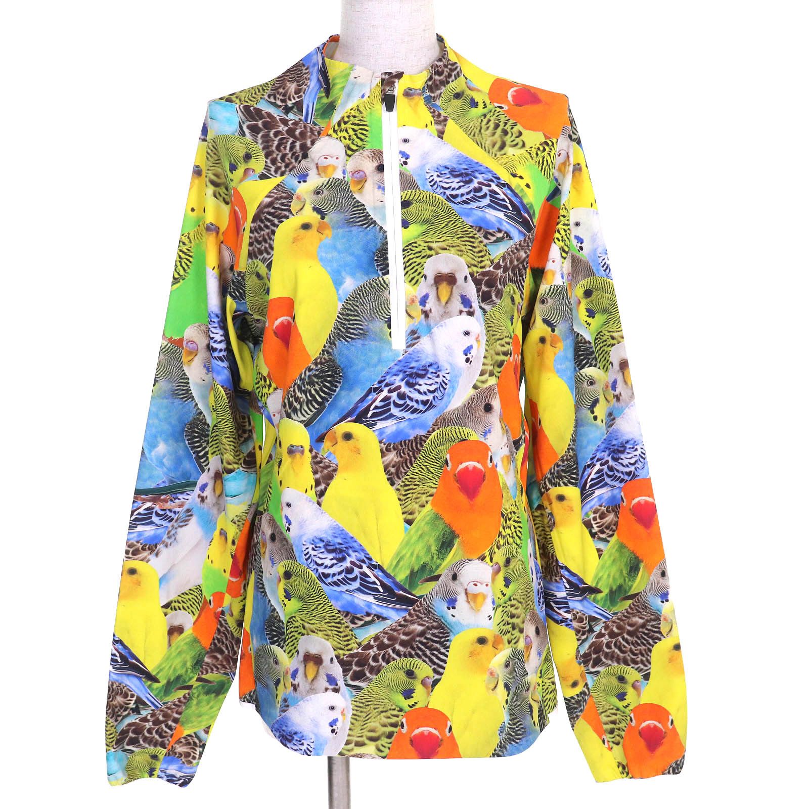 Loewe Loewe Loewe Parrot Print Anagram Logo Half Zip Long Sleeve Top Others Tops S359Y02X58 DUTY FREE for USA Size ONE SIZE - 1 Thumbnail