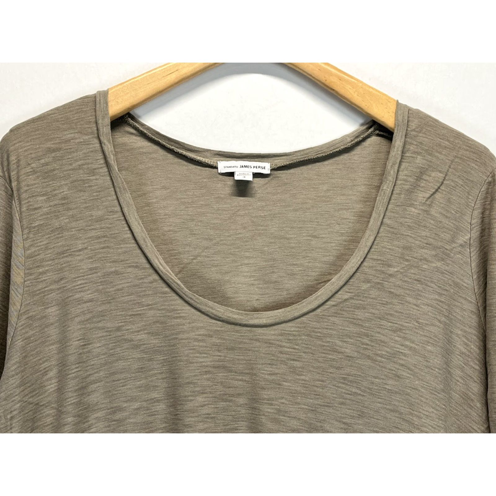 James Perse James Perse Shirt Womens Sz 3 Large Lightweight Scoop Neck Basic Size XS / US 0-2 / IT 36-38 - 3 Thumbnail