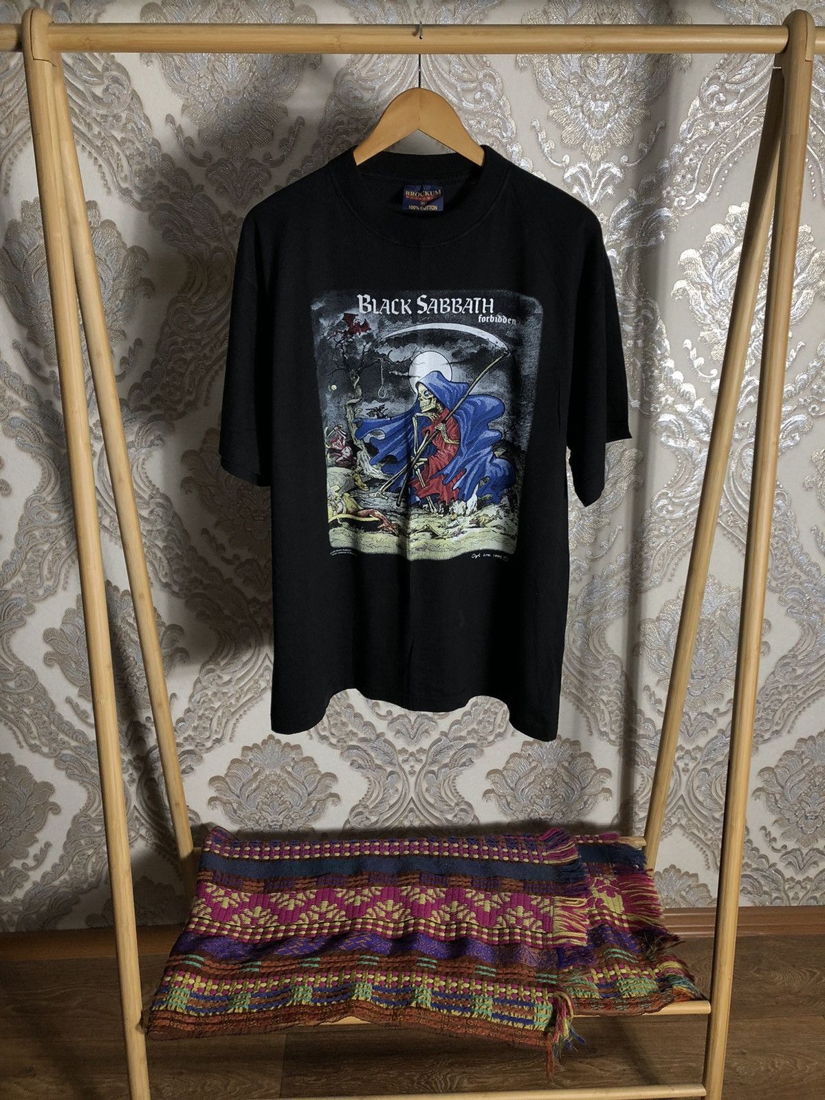 Band Tees VINTAGE BROCKUM BLACK SABBATH 1995 ROCK T-SHIRT RETRO Y2K Size US XL / EU 56 / 4 - 1 Thumbnail