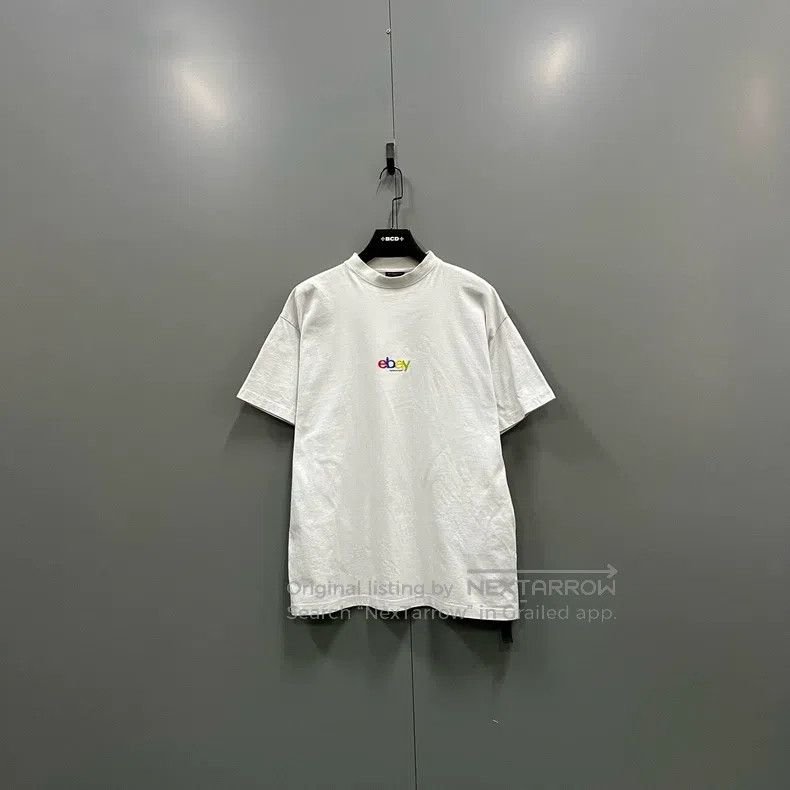 Balenciaga Balenciaga Letter Logo Embroidered Short Sleeve Size US S / EU 44-46 / 1 - 1 Thumbnail