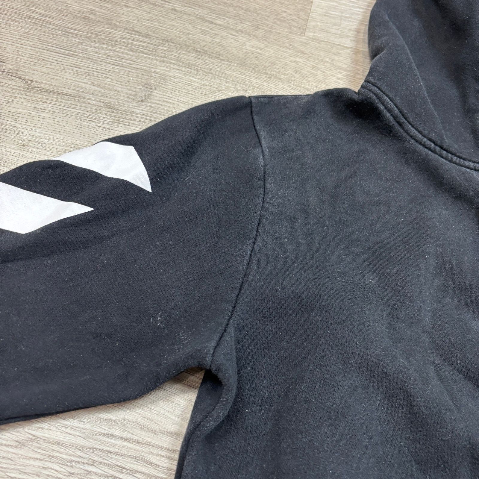 Off-White × Virgil Abloh Off White Virgil Abloh Diagonal Hoodie Men Medium Streetwear Size US M / EU 48-50 / 2 - 11 Thumbnail