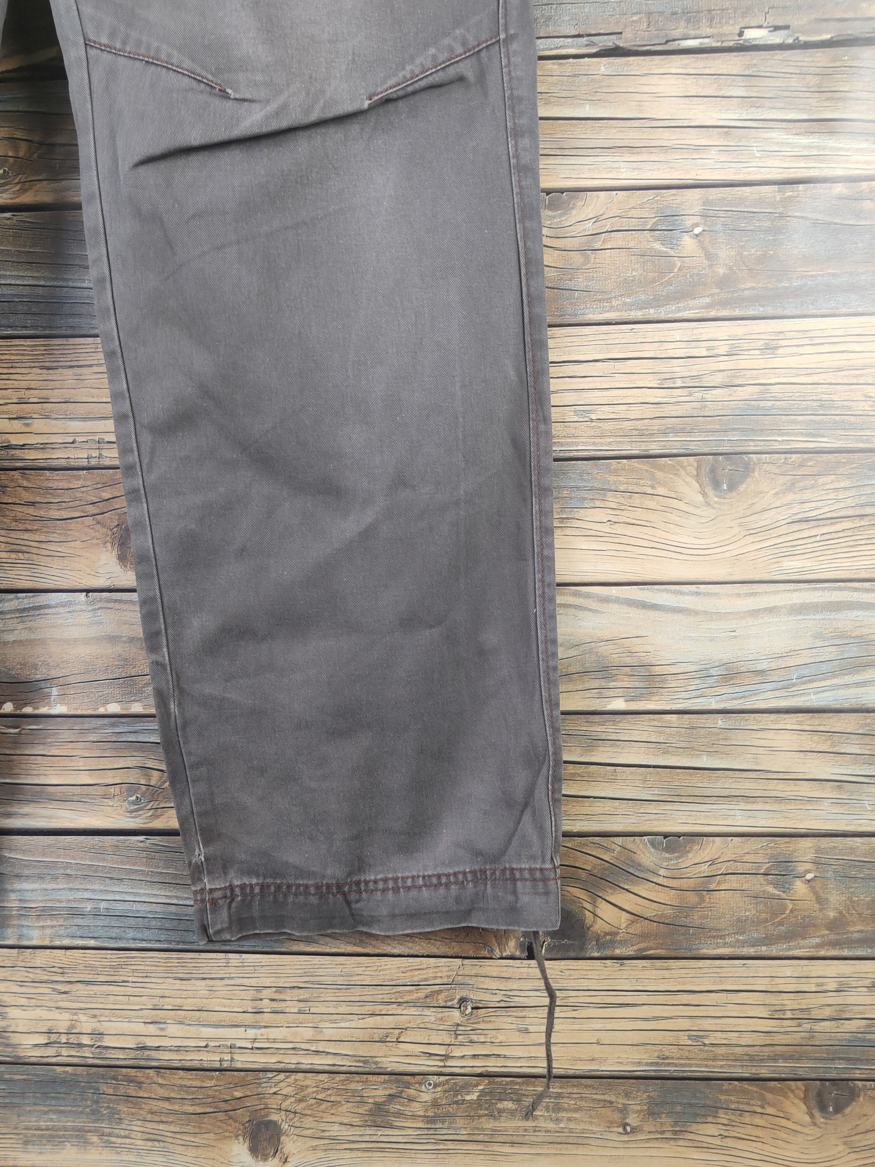 Japanese Brand DL Japanese Brand Dark Gray Multipocket Cargo Pants #1903 Size US 31 - 6 Thumbnail