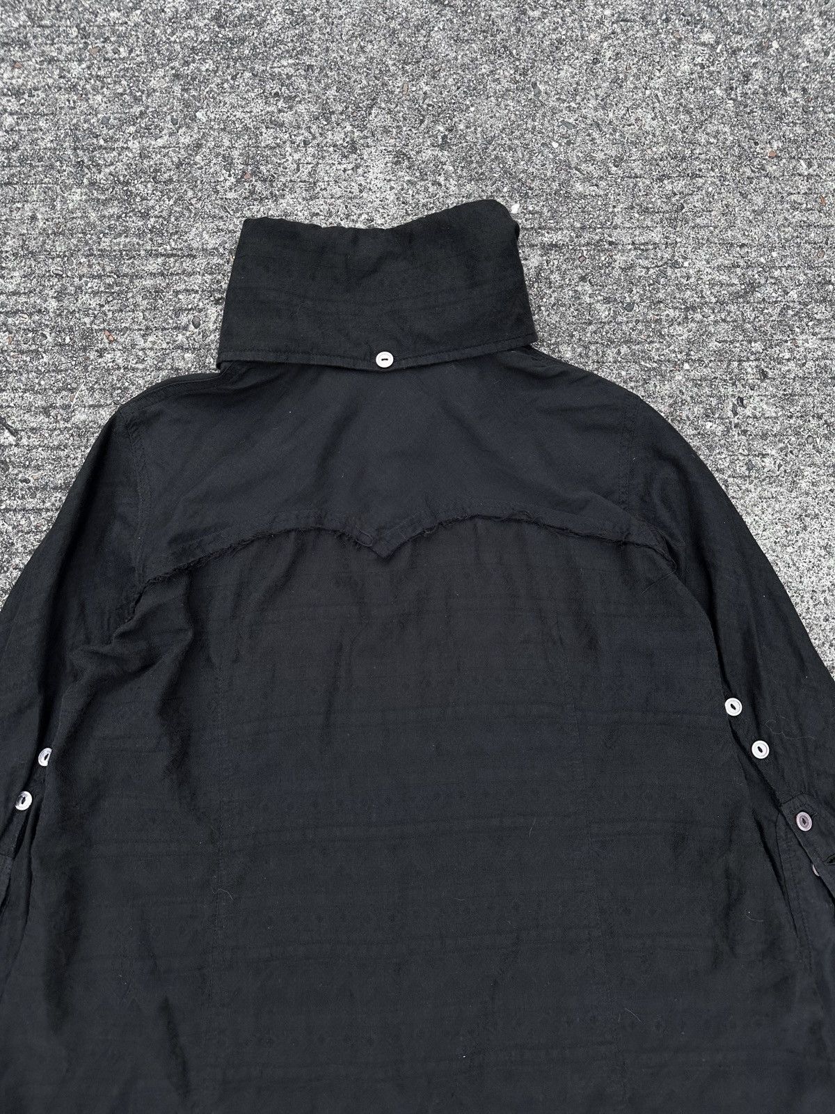 If Six Was Nine × Le Grande Bleu (L.G.B.) L.G.B. Black Distressed Long Shirt Size US S / EU 44-46 / 1 - 19 Thumbnail
