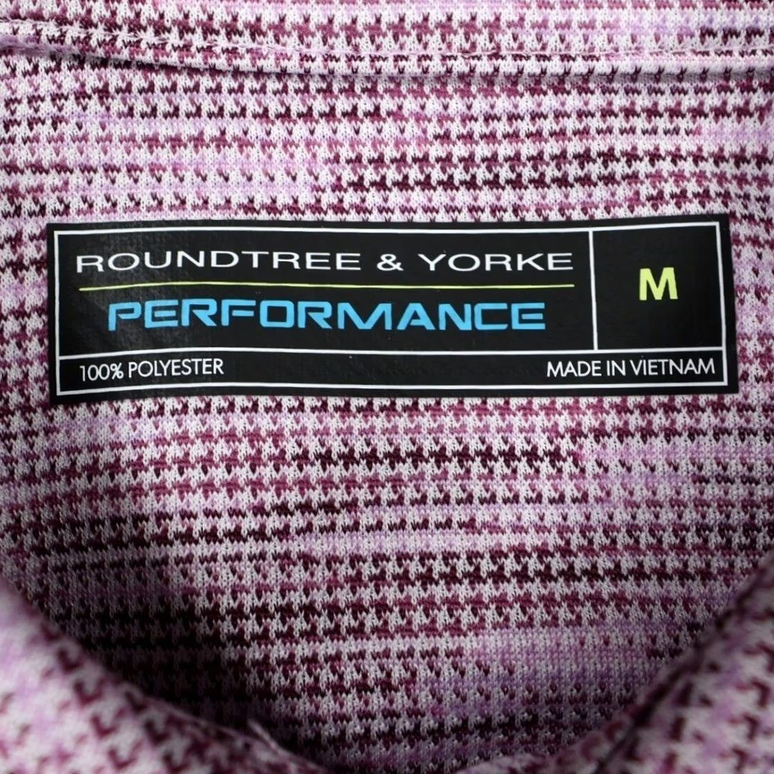 Roundtree & Yorke Roundtree & Yorke Performance Polo Mens Medium Purple NWT Fairway Size US M / EU 48-50 / 2 - 7 Thumbnail