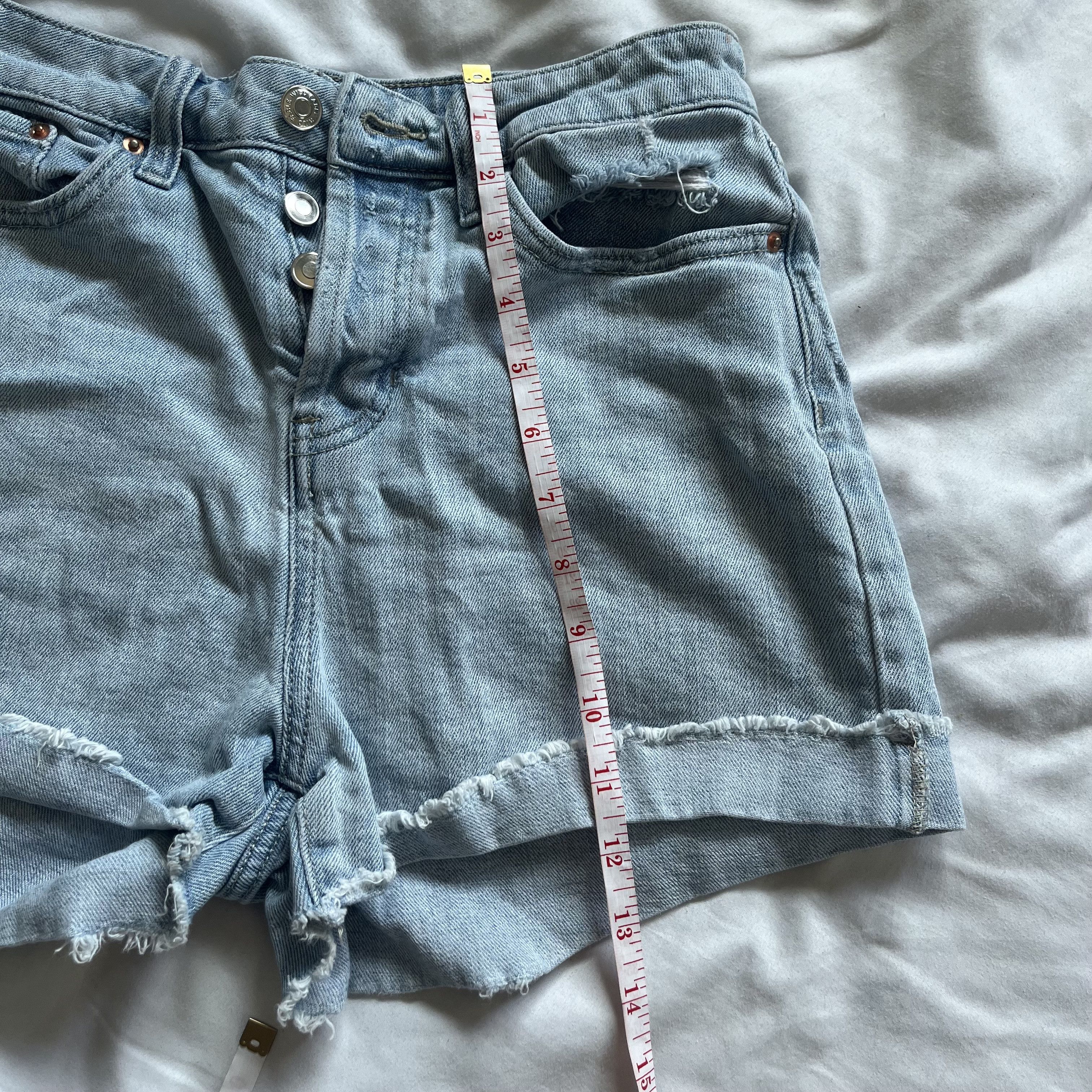 Other Wild Fable High Rise Denim Shorts Size 27" / US 4 / IT 40 - 4 Thumbnail