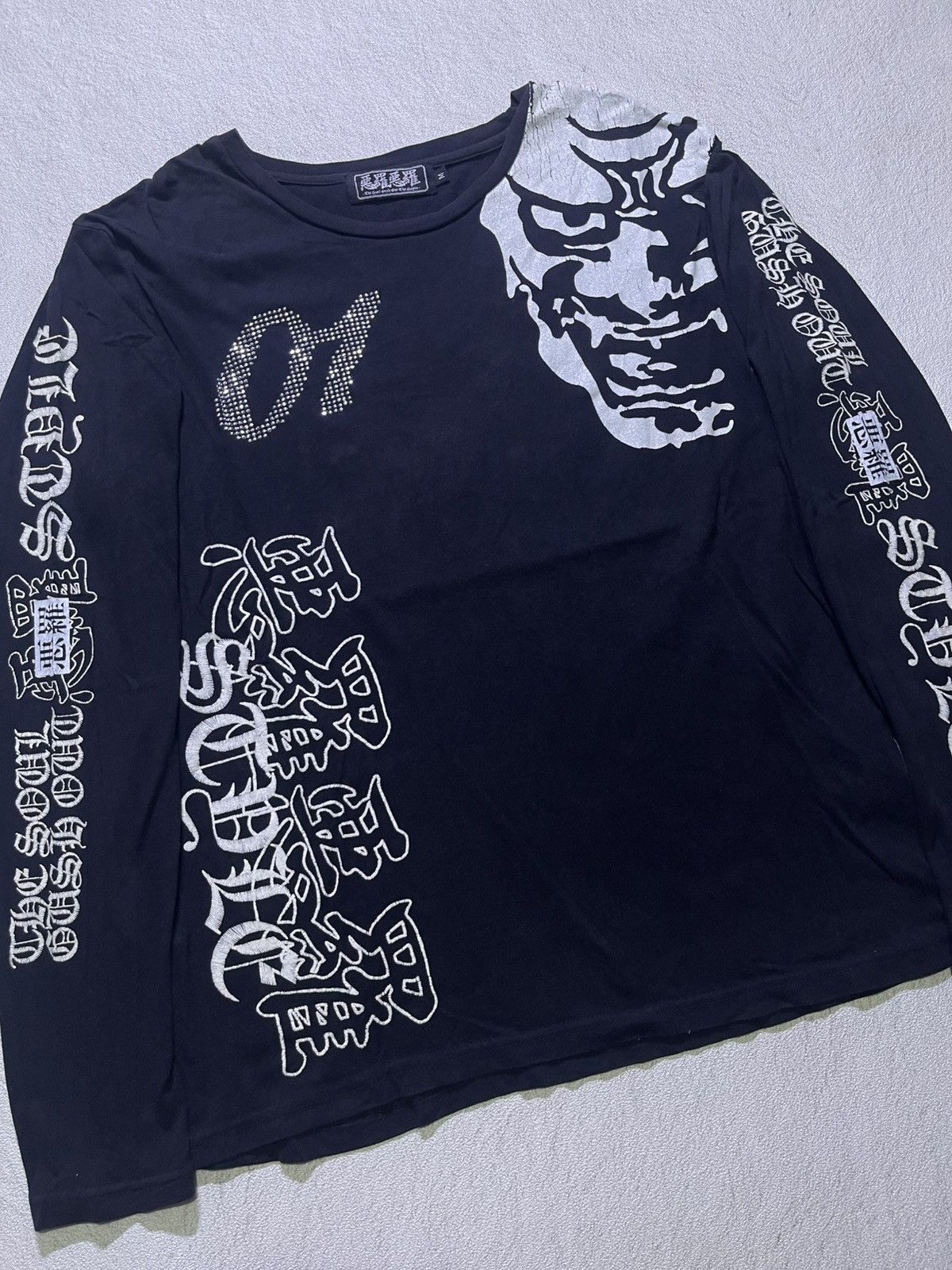 Japanese Brand VINTAGE Y2K SUKAJAN long sleeve tshirt japanese style Size US M / EU 48-50 / 2 - 2 Thumbnail