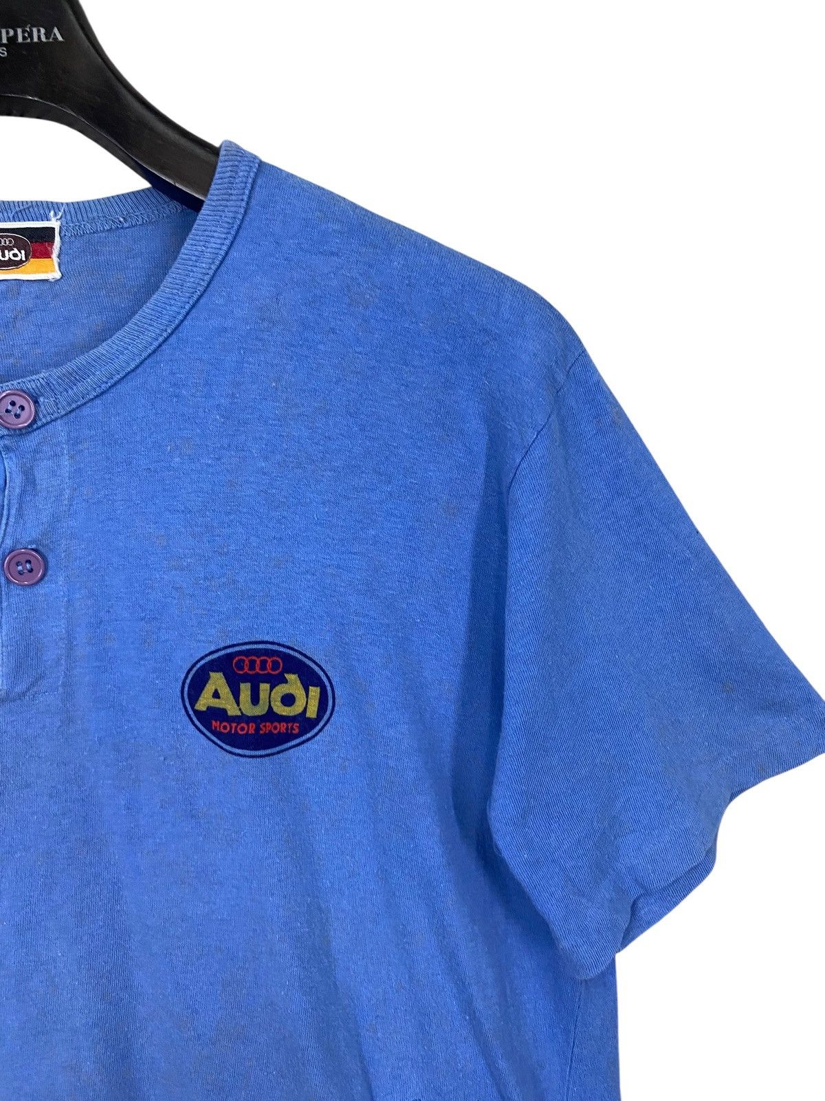 Audi Vintage 70s audi racing tshrit very rare Size US L / EU 52-54 / 3 - 3 Thumbnail