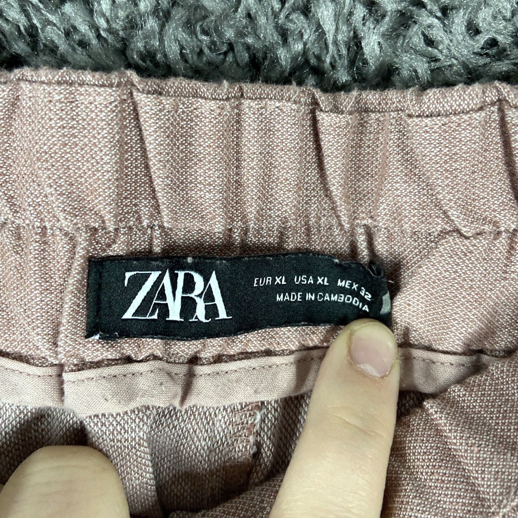 Zara Zara Pink Pants Women's XL Elastic Waistband Straight Leg Womens Size 40" / US 18 - 5 Thumbnail